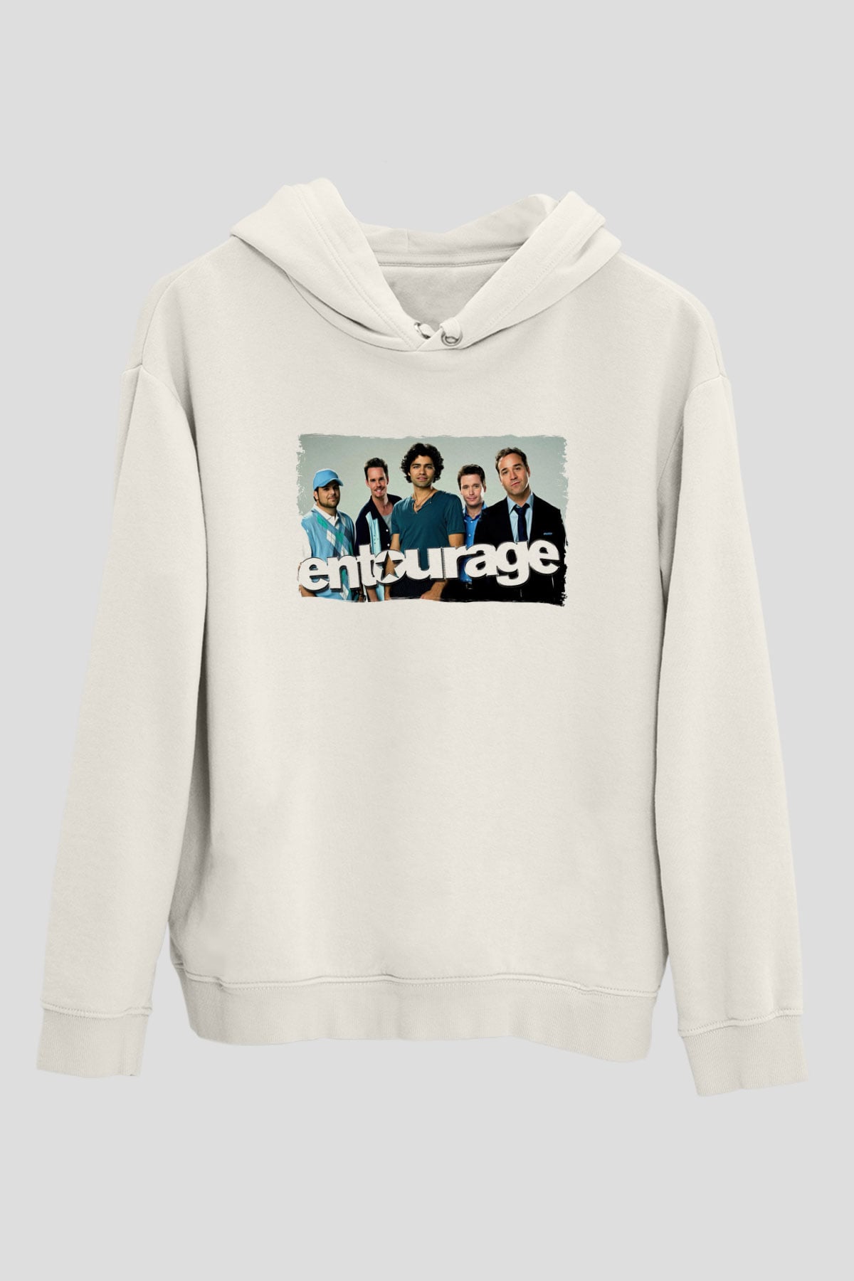 Entourage Beyaz Unisex Hoodie