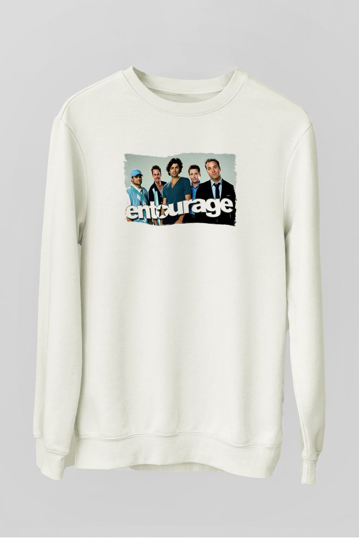 Entourage Beyaz Unisex Sweatshirt