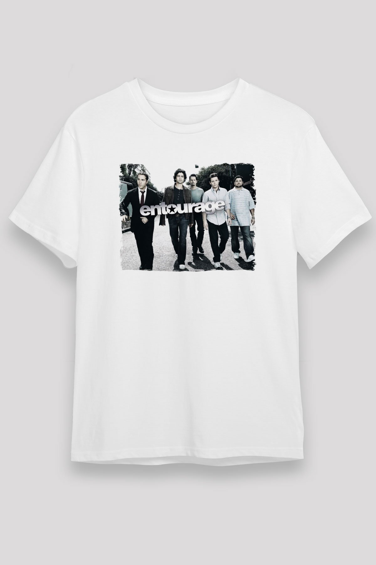 Entourage White Unisex Graphic Tee - STREETWEAR