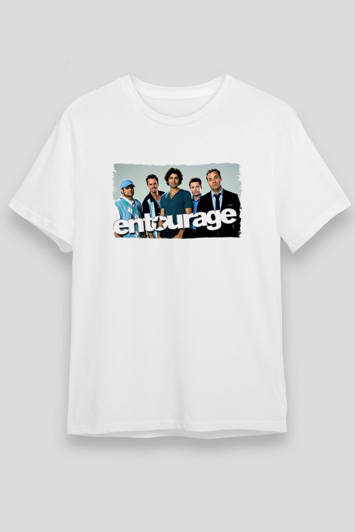 Entourage White Unisex Graphic Tee - STREETWEAR