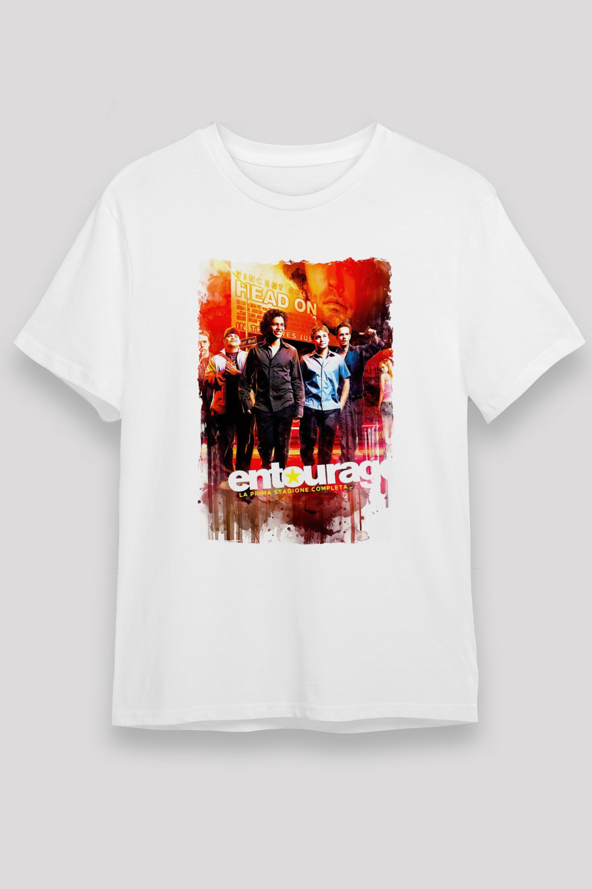 Entourage White Unisex Graphic Tee - STREETWEAR