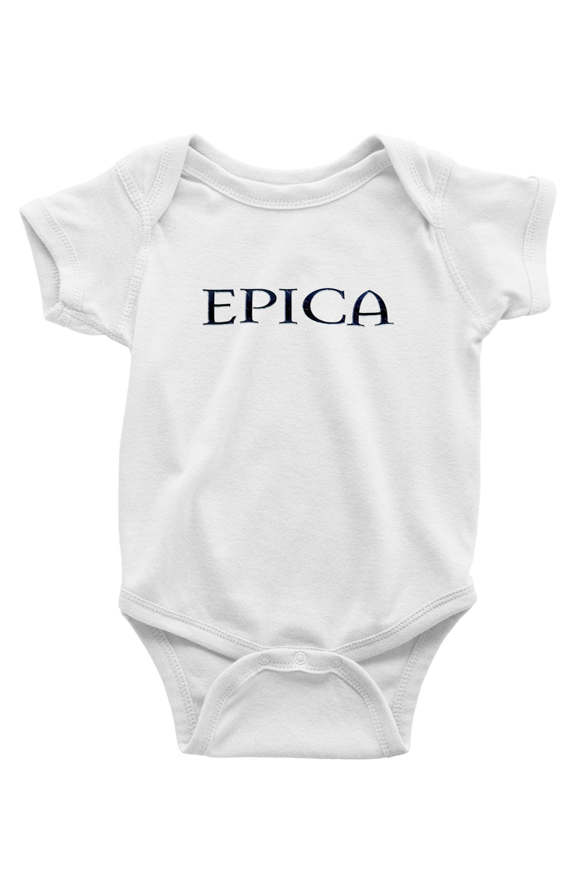 Epica Baskılı Beyaz Unisex Bebek Body - Zıbın