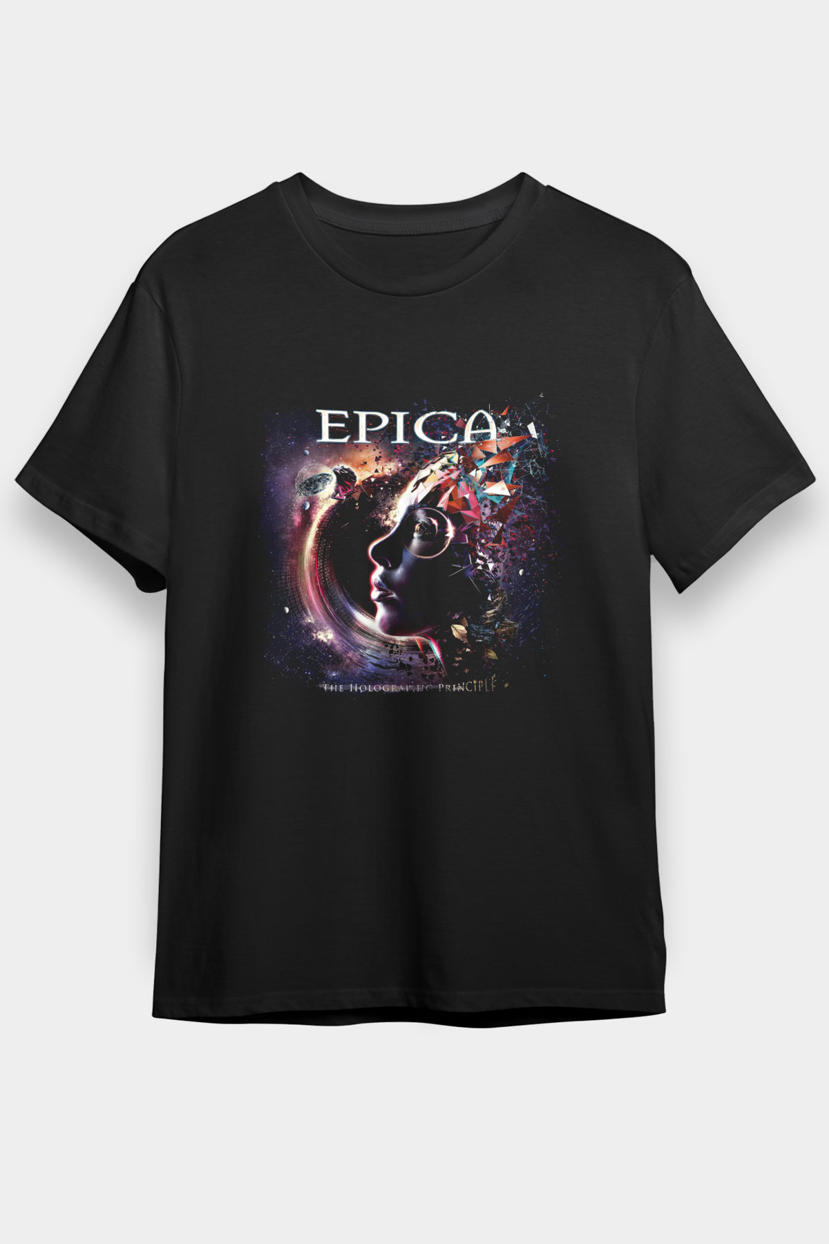 Epica Baskılı Unisex Siyah Tişört