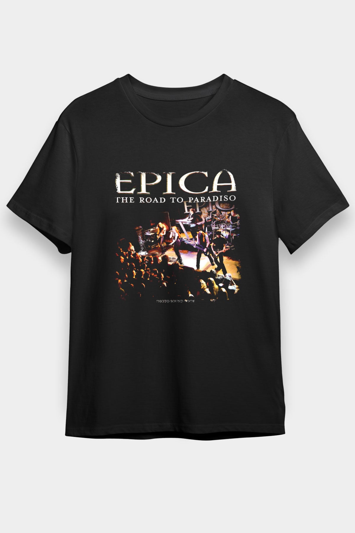 Epica Baskılı Unisex Siyah Tişört