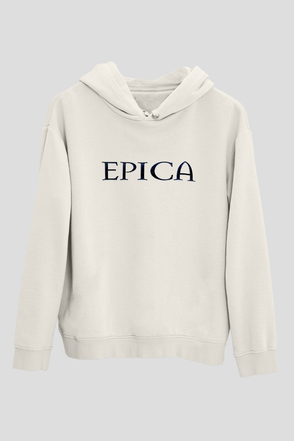 Epica Beyaz Unisex Kapşonlu Sweatshirt