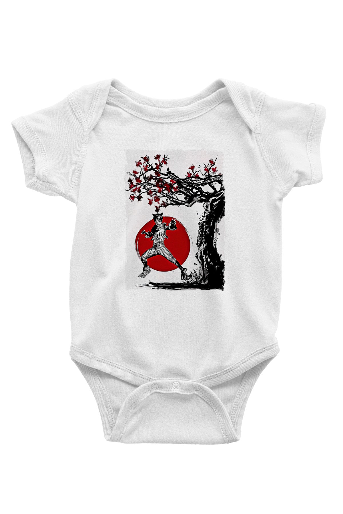 Eren Jaeger Baskılı Beyaz Unisex Bebek Body - Zıbın