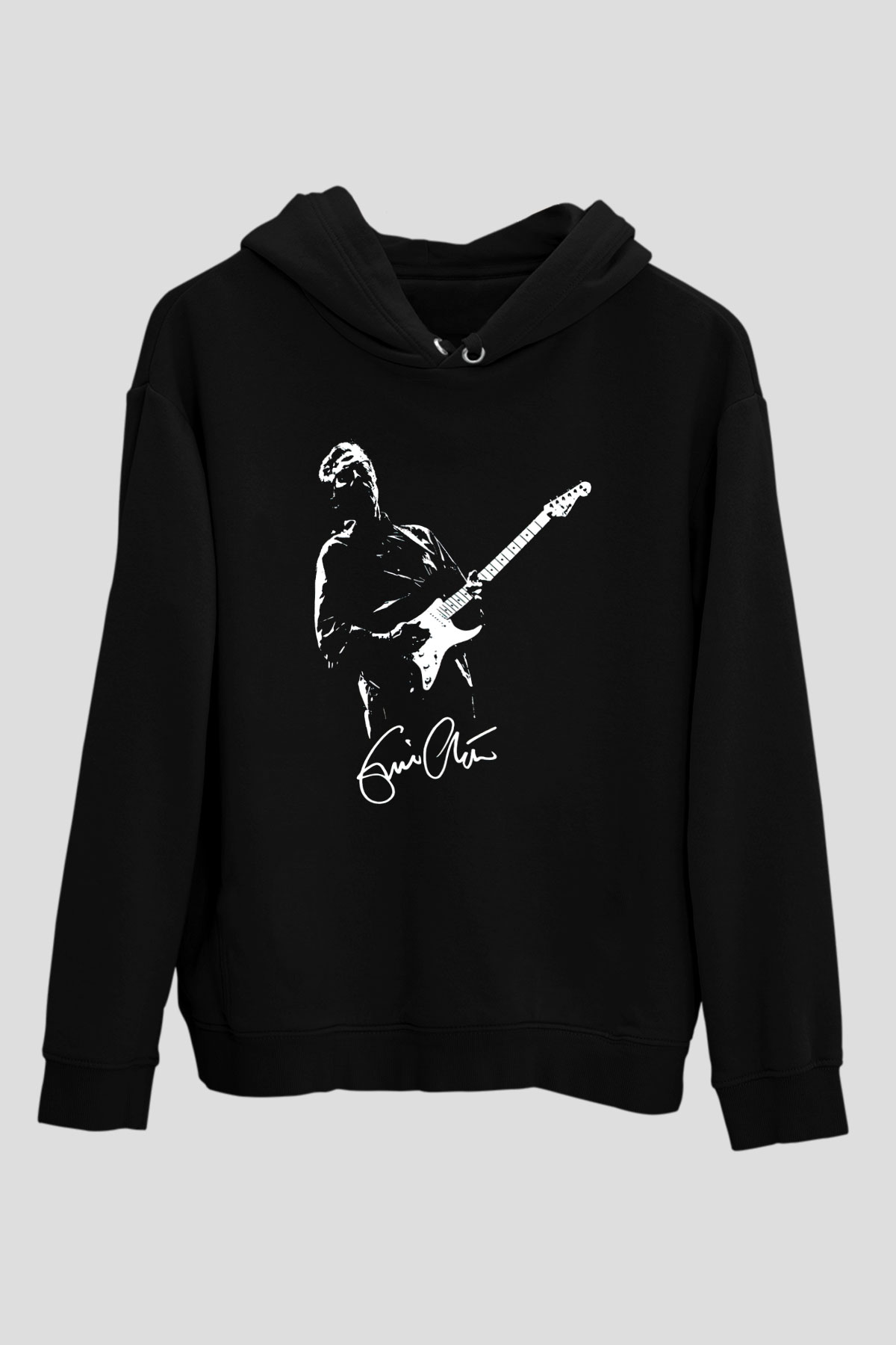 Eric Clapton Siyah Unisex Kapüşonlu Sweatshirt
