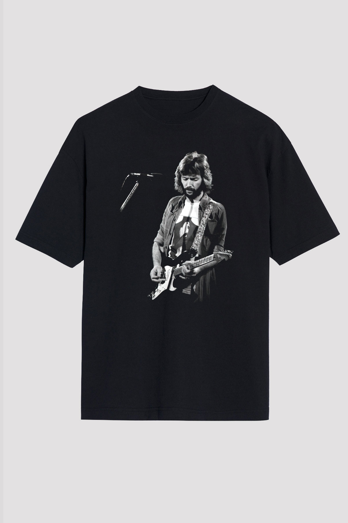 Eric Clapton Siyah Unisex Oversize Tişört T-Shirt