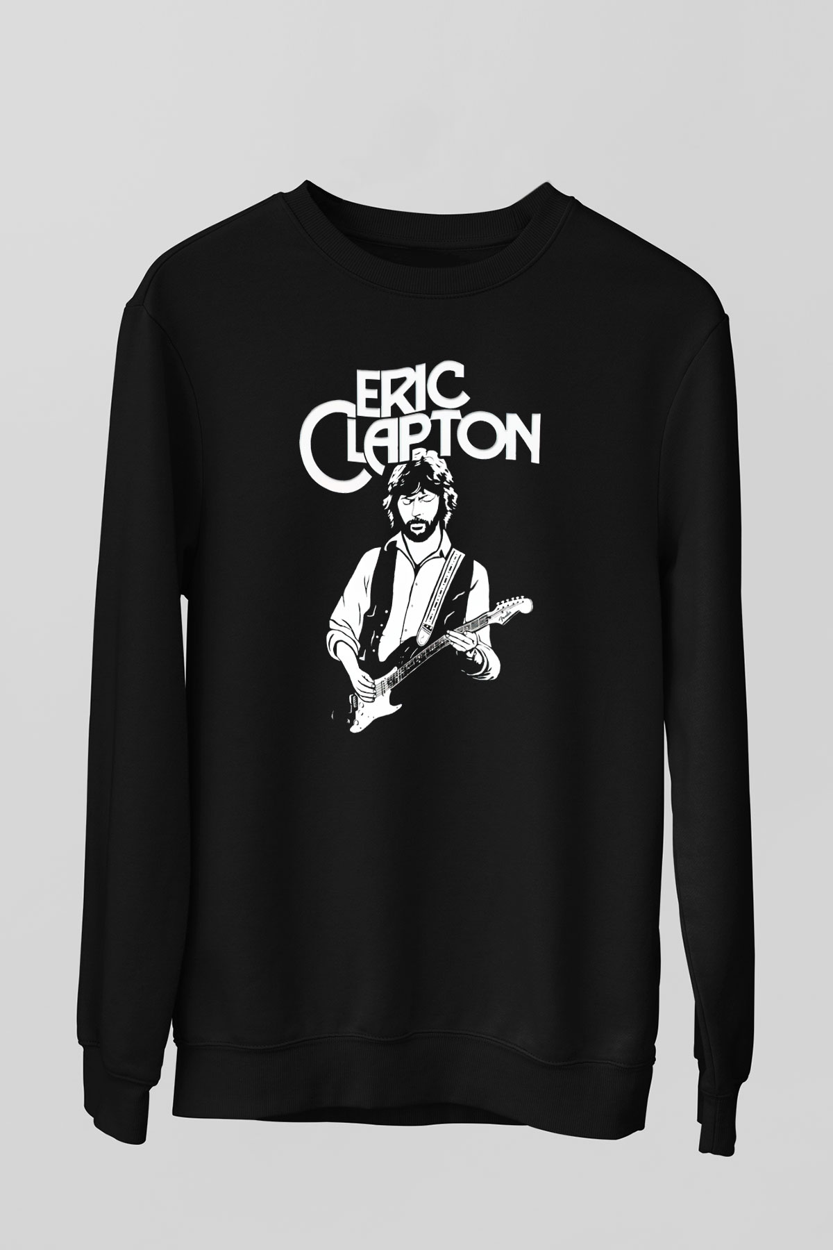 Eric Clapton Siyah Unisex Sweatshirt