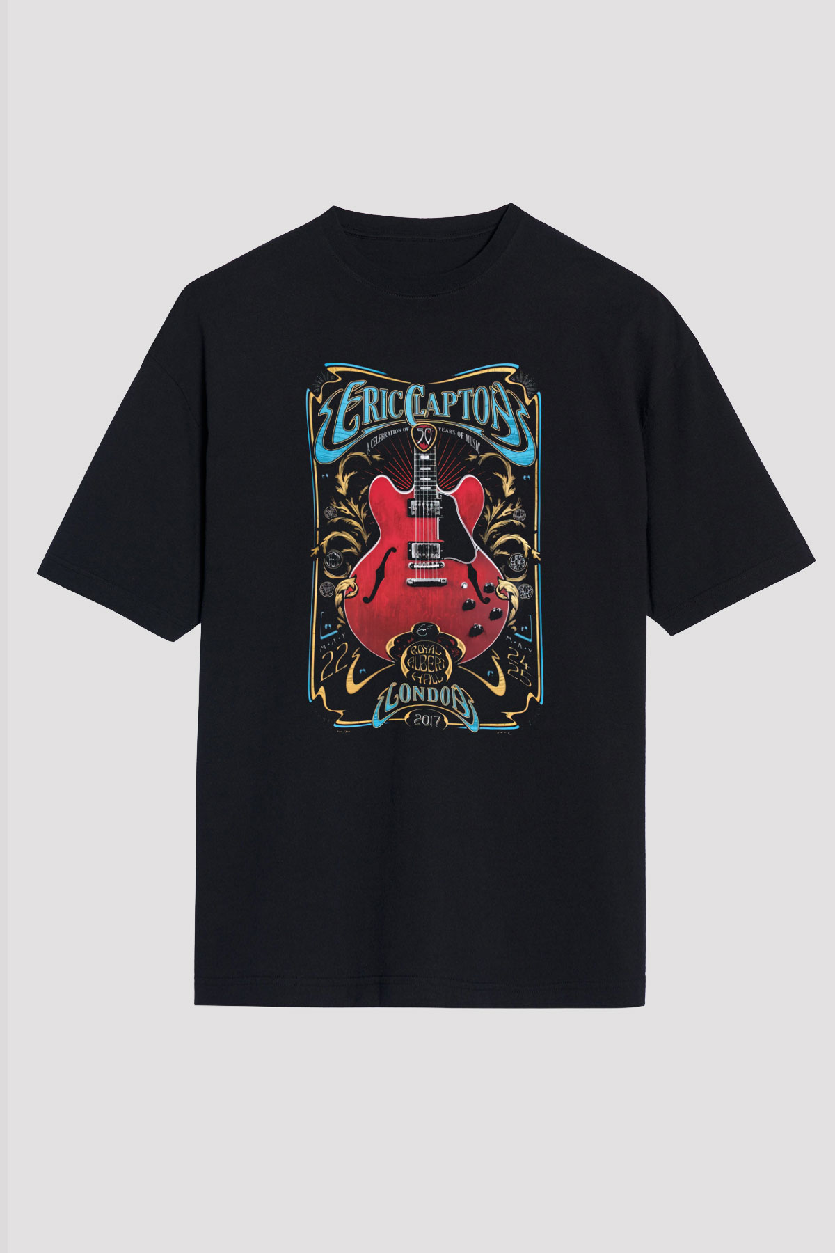 Eric Clapton Siyah Unisex Tişört T-Shirt - TişörtFabrikası