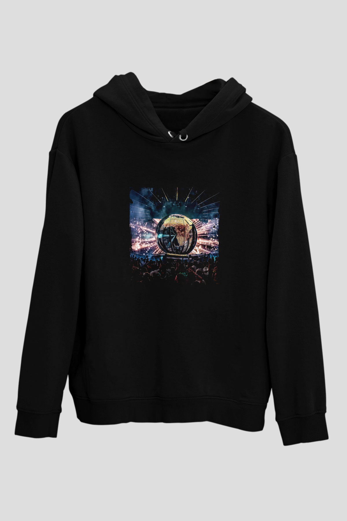 Eric Prydz Baskılı Unisex Siyah Hoodie