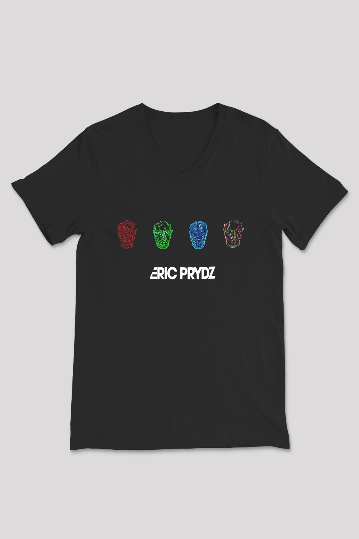 Eric Prydz Siyah Unisex V Yaka Tişört T-Shirt