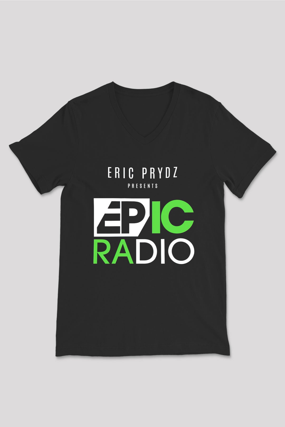 Eric Prydz Siyah Unisex V Yaka Tişört T-Shirt