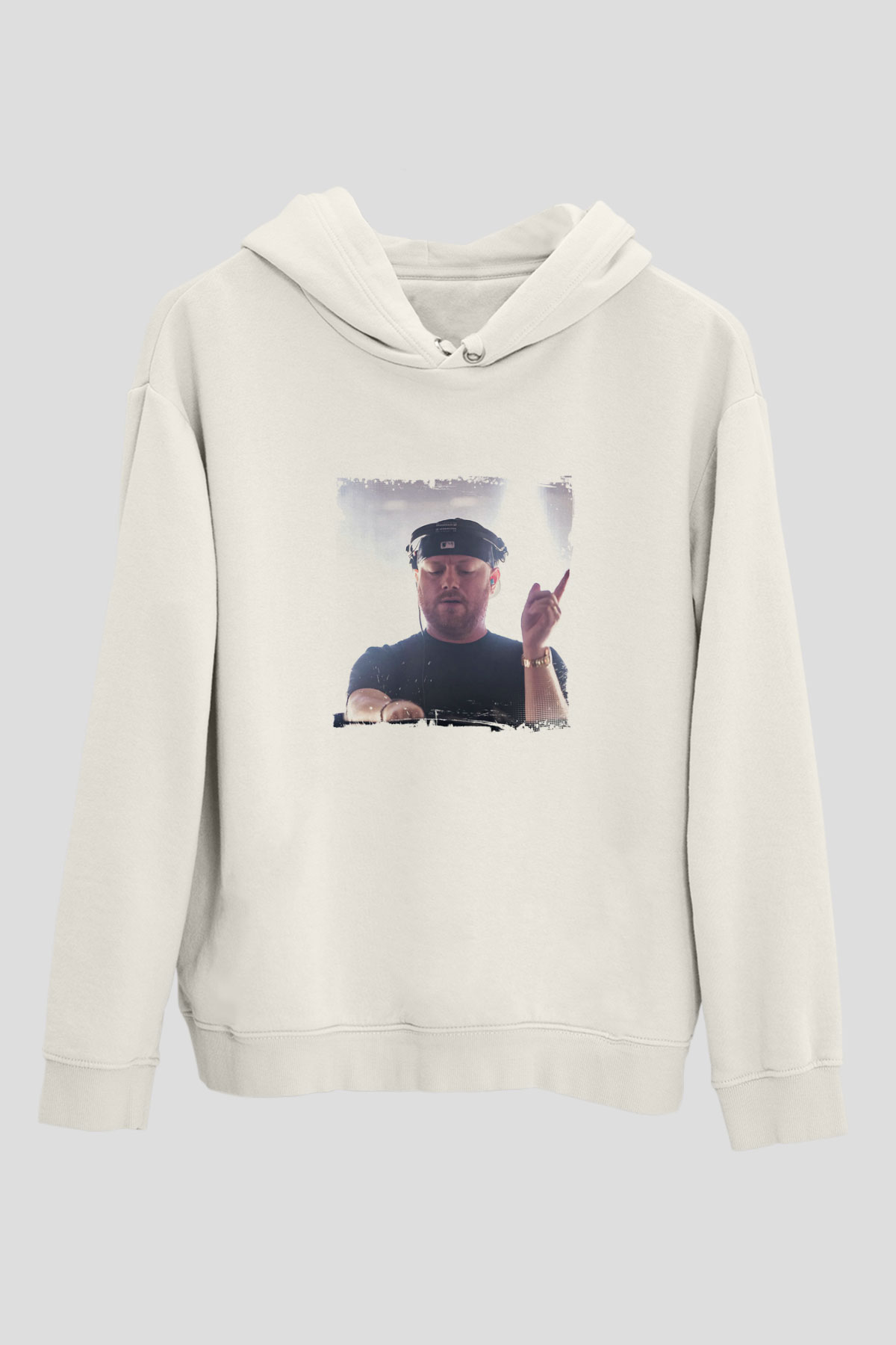 Eric PrydzBaskılı Beyaz Hoodie