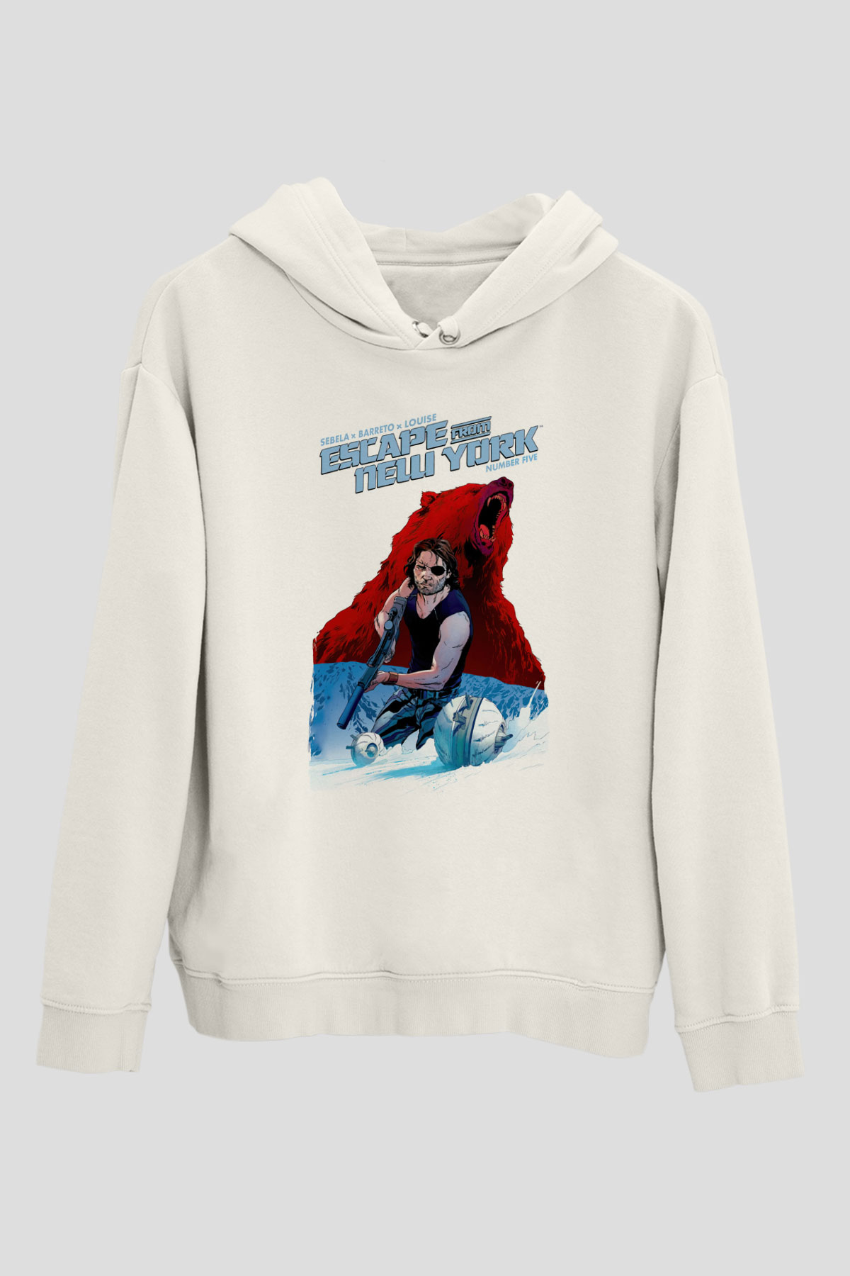Escape from New York Beyaz Unisex Hoodie