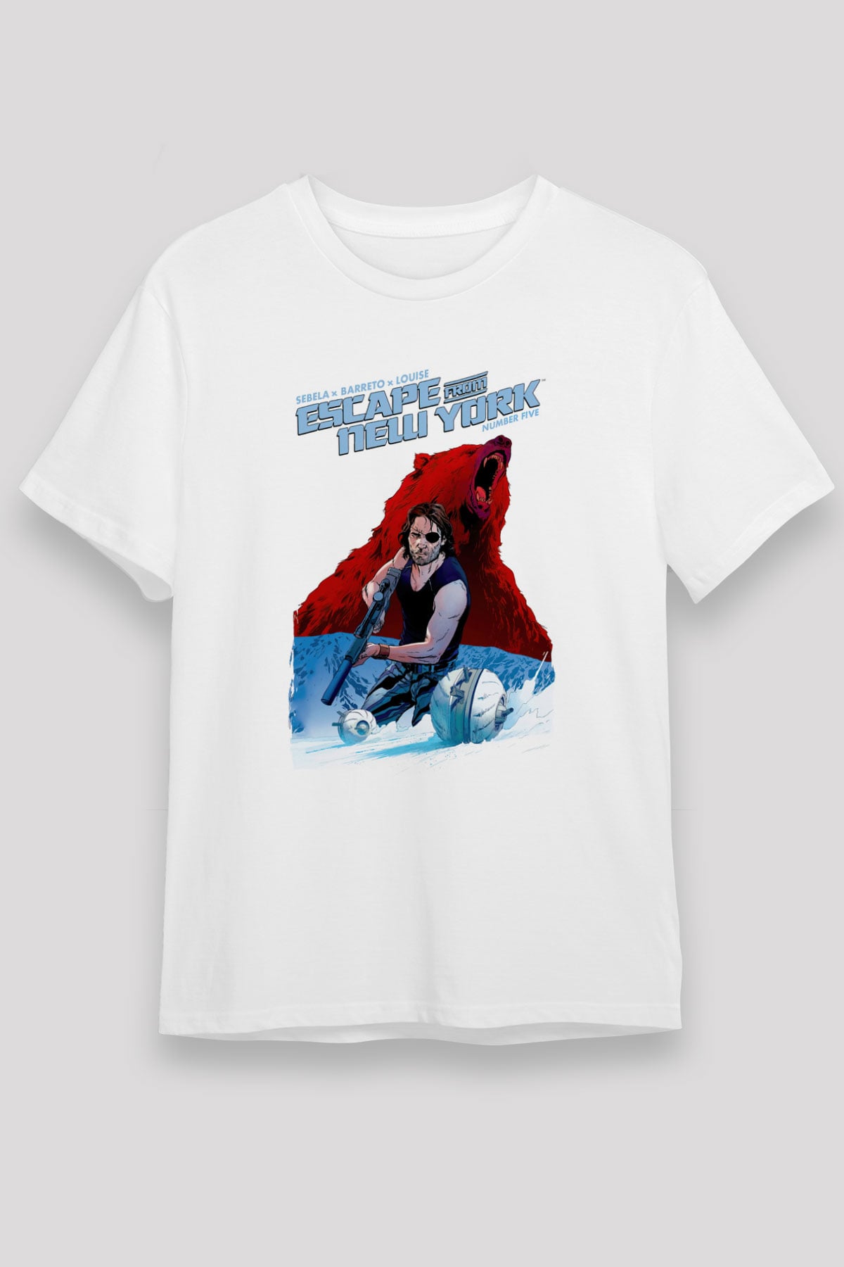 Escape from New York Beyaz Unisex Tişört