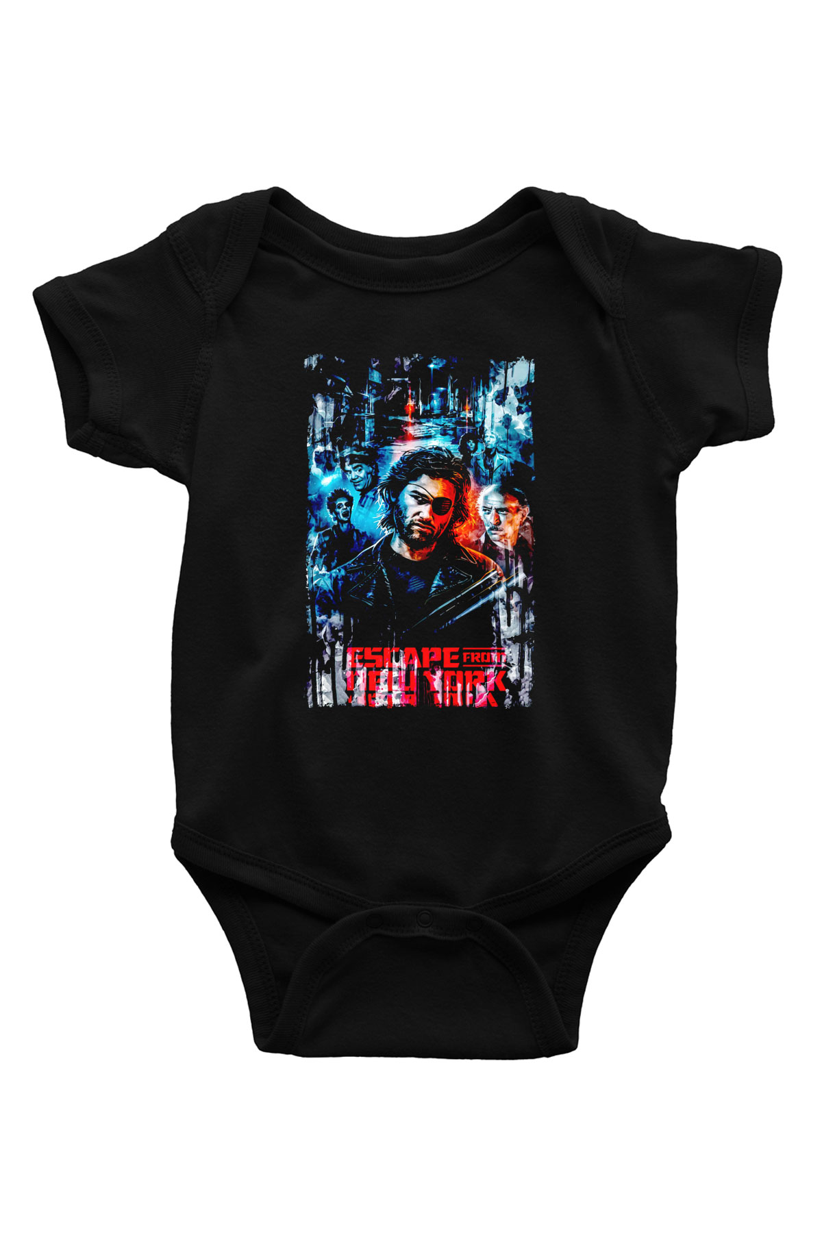 Escape from New York Siyah Bebek Body - Zıbın