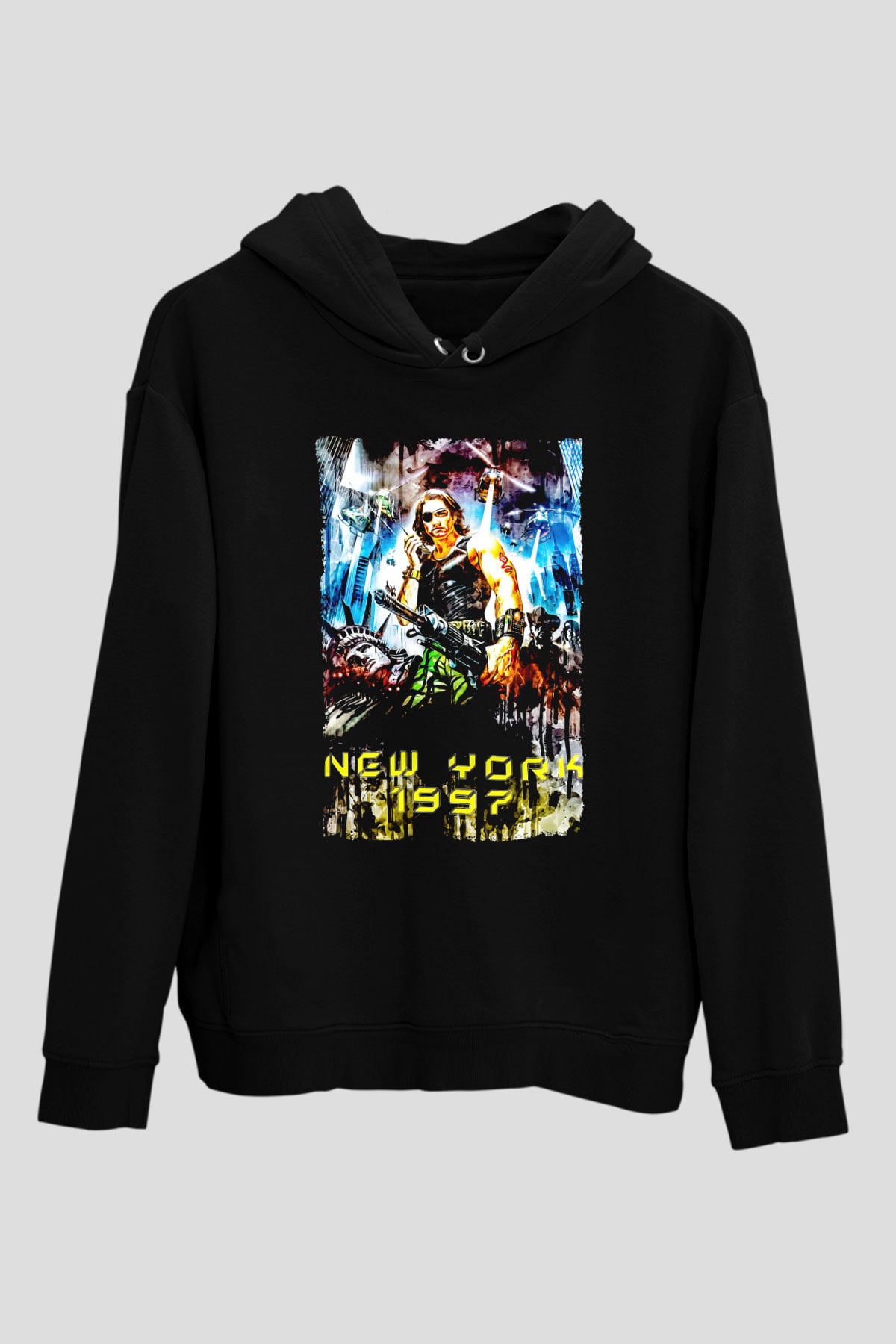 Escape from New York Siyah Unisex Hoodie