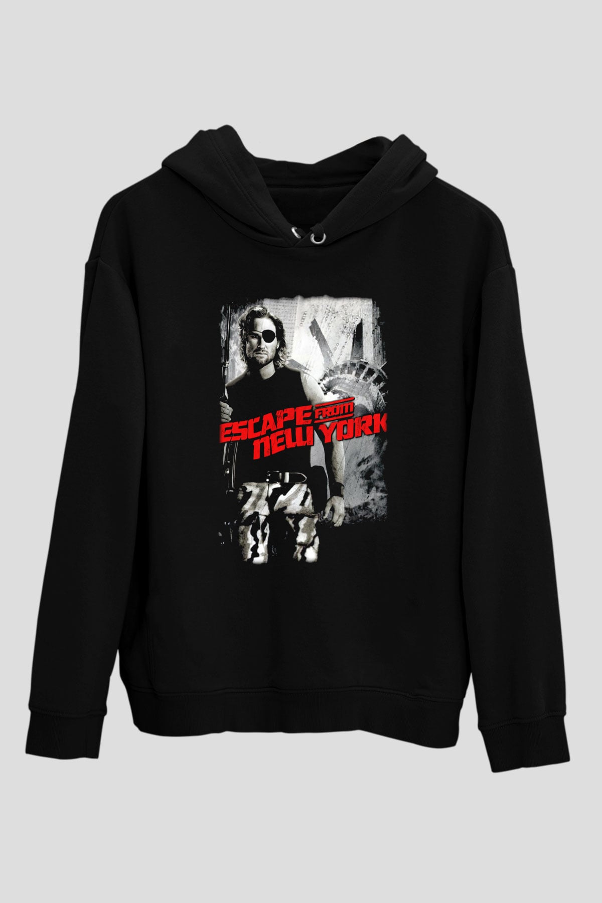 Escape from New York Siyah Unisex Hoodie