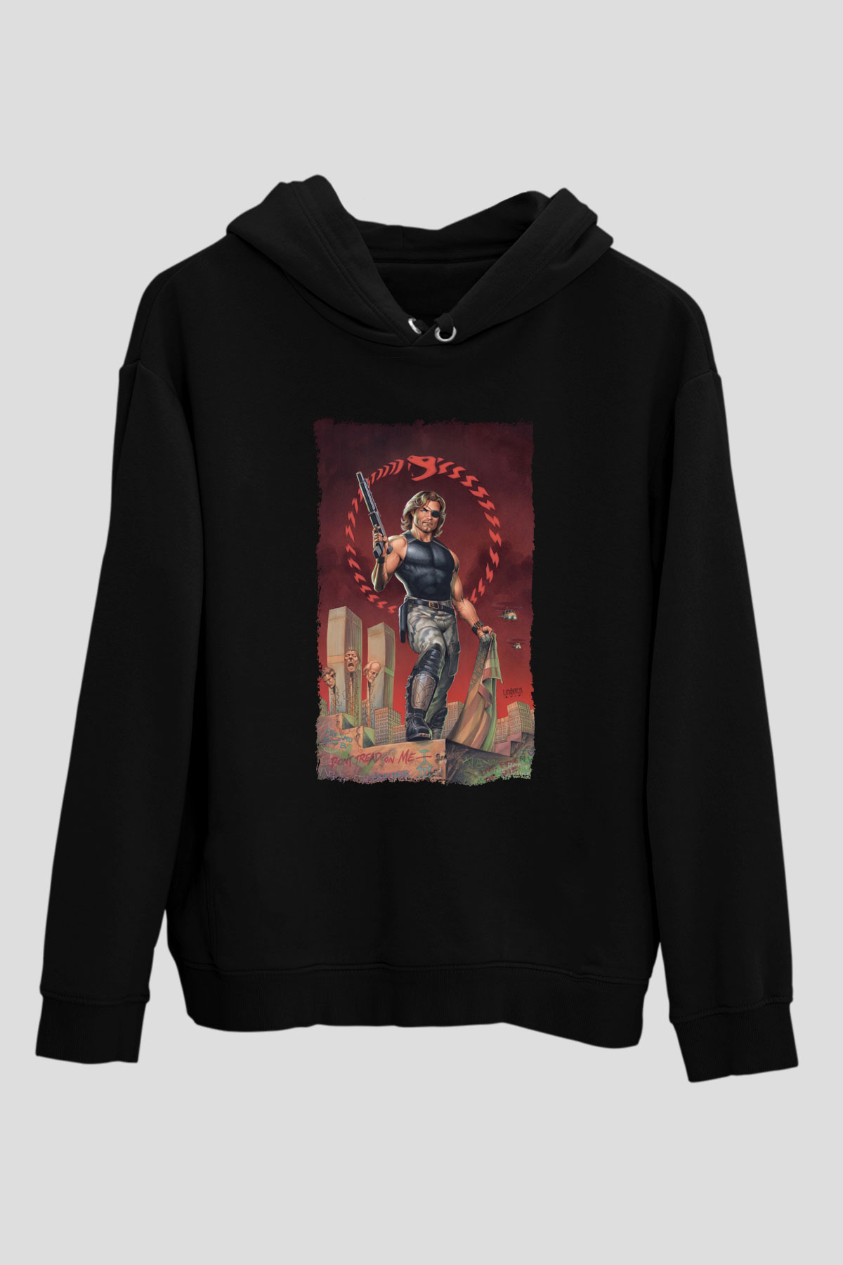Escape from New York Siyah Unisex Hoodie