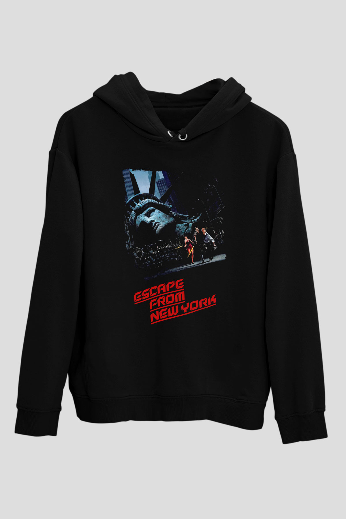 Escape from New York Siyah Unisex Hoodie