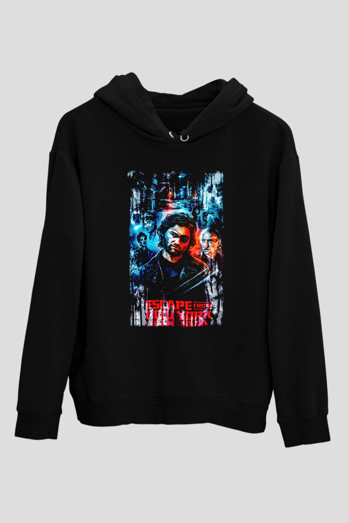 Escape from New York Siyah Unisex Hoodie