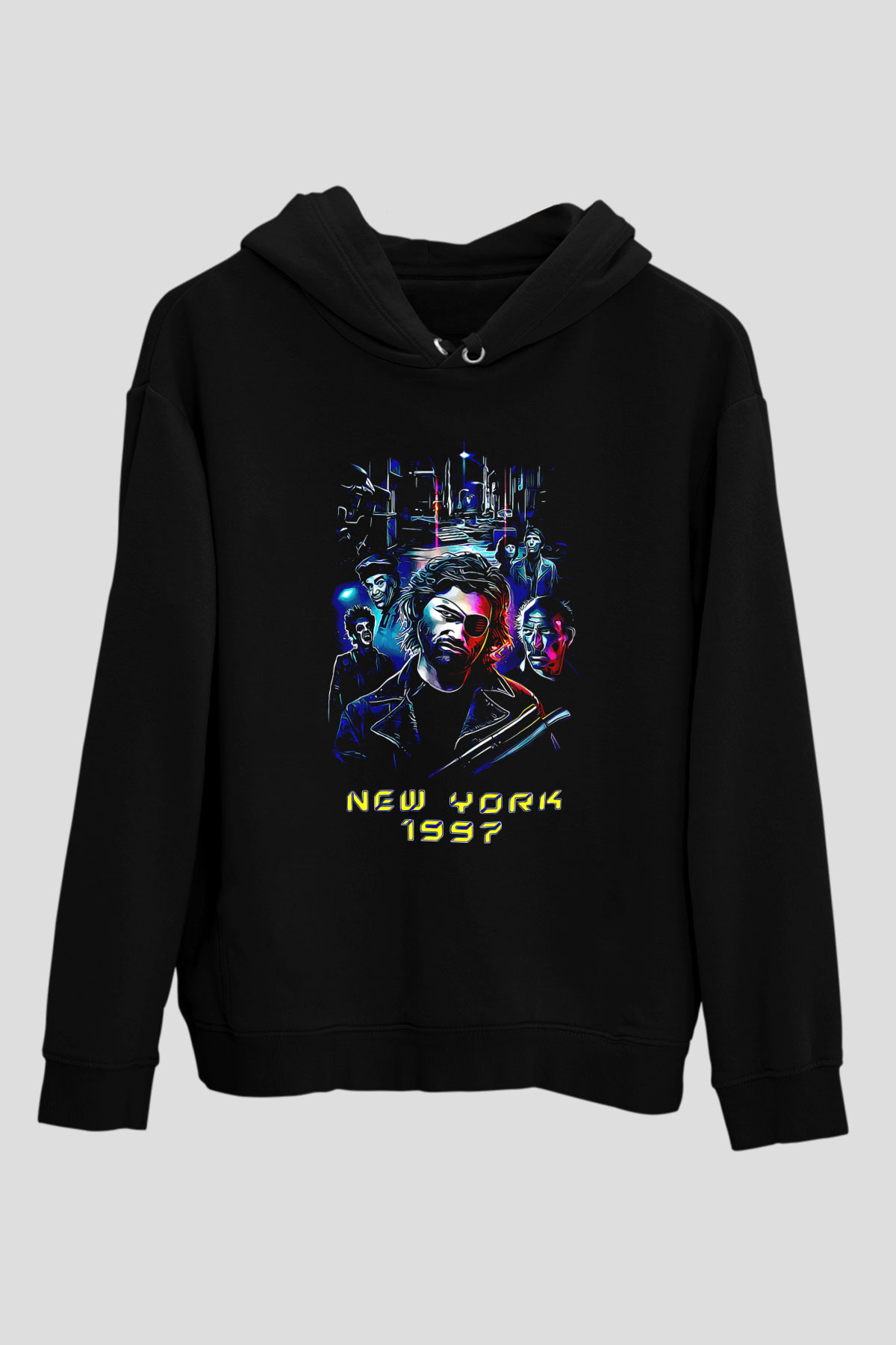 Escape from New York Siyah Unisex Hoodie