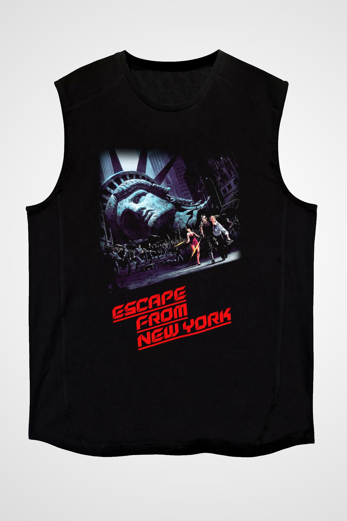 Escape from New York Siyah Unisex Kolsuz Tişört
