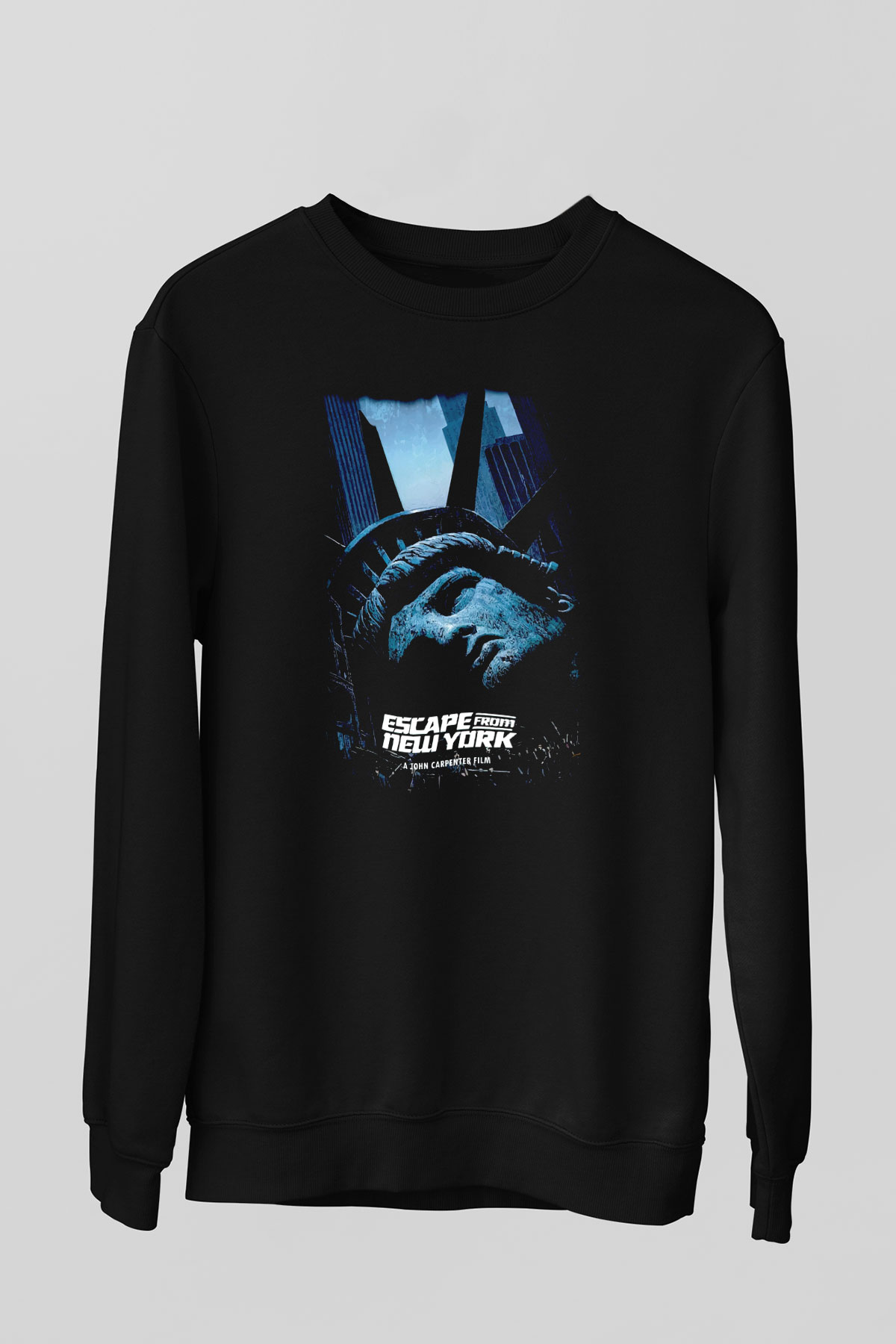 Escape from New York Siyah Unisex  Sweatshirt