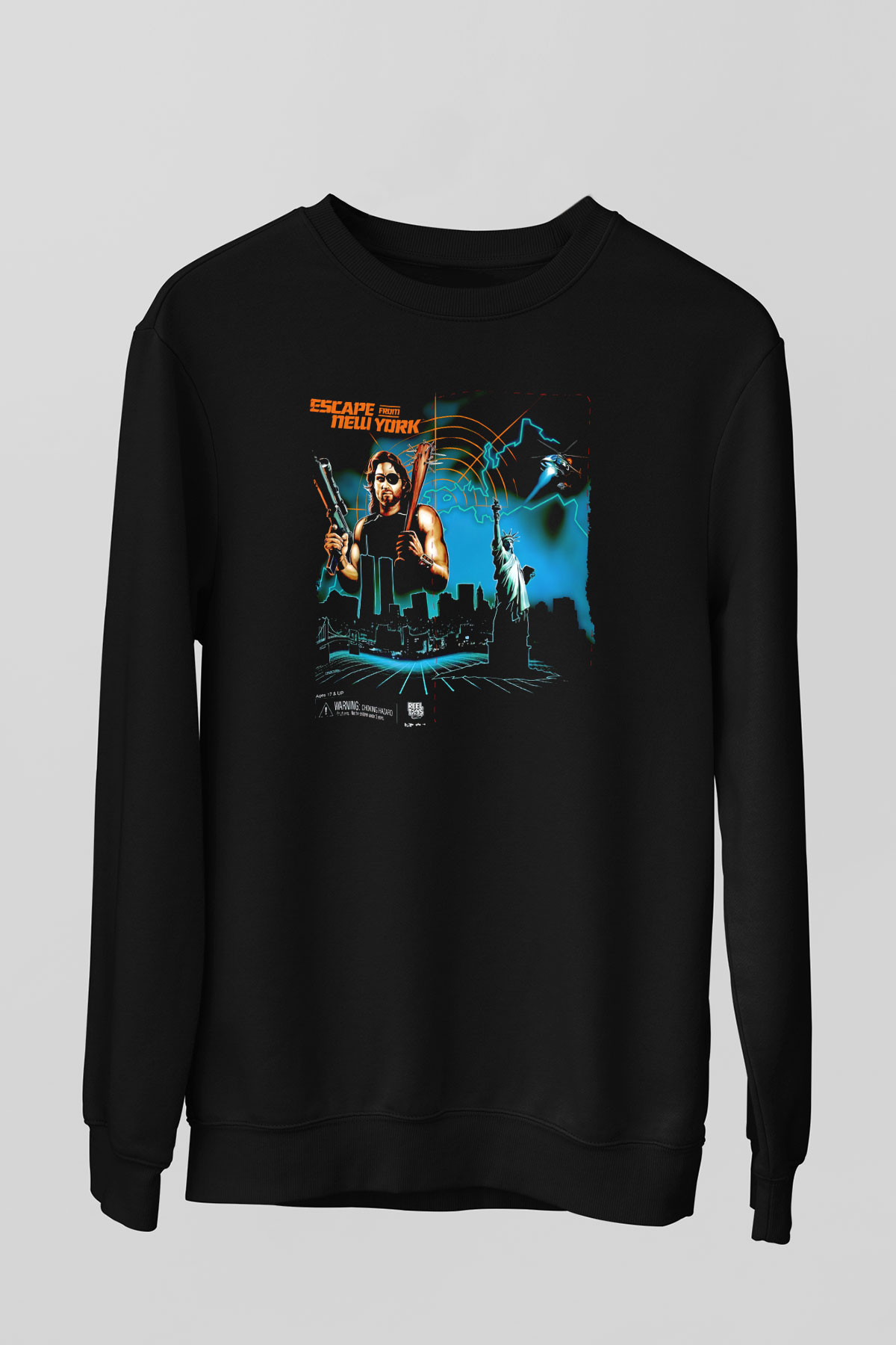 Escape from New York Siyah Unisex  Sweatshirt