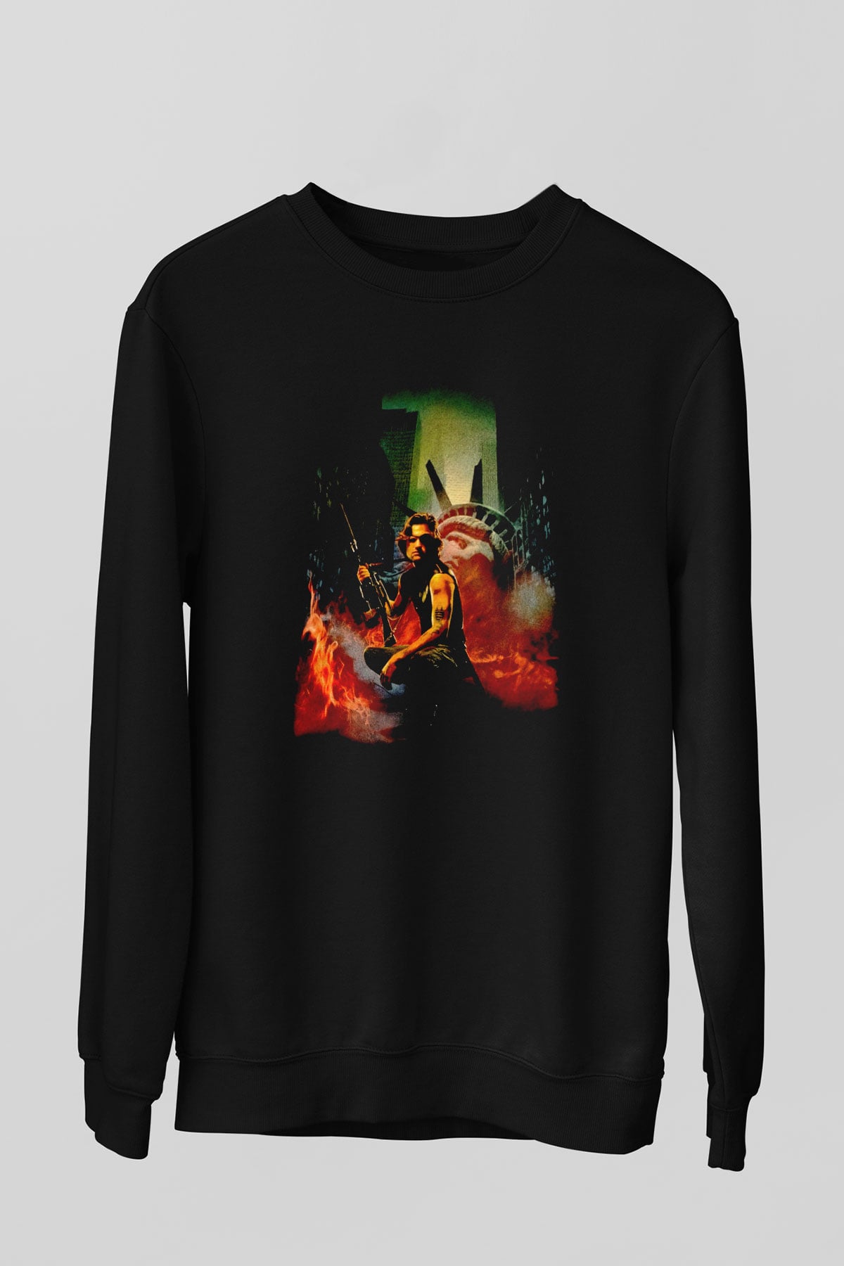 Escape from New York Siyah Unisex  Sweatshirt