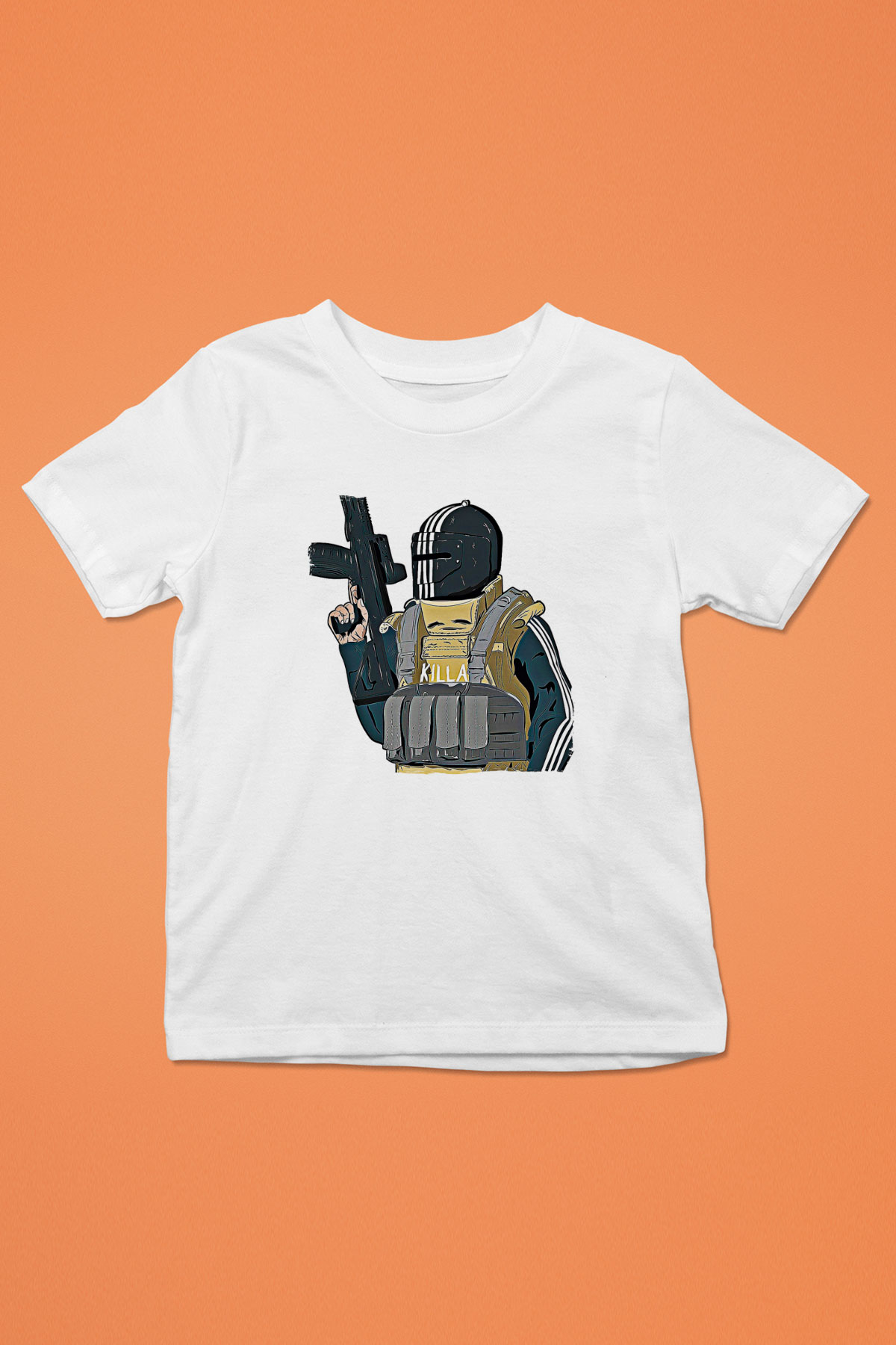 Escape From Tarkov Baskılı Beyaz Unisex Beyaz Çocuk Tişört - Tshirt