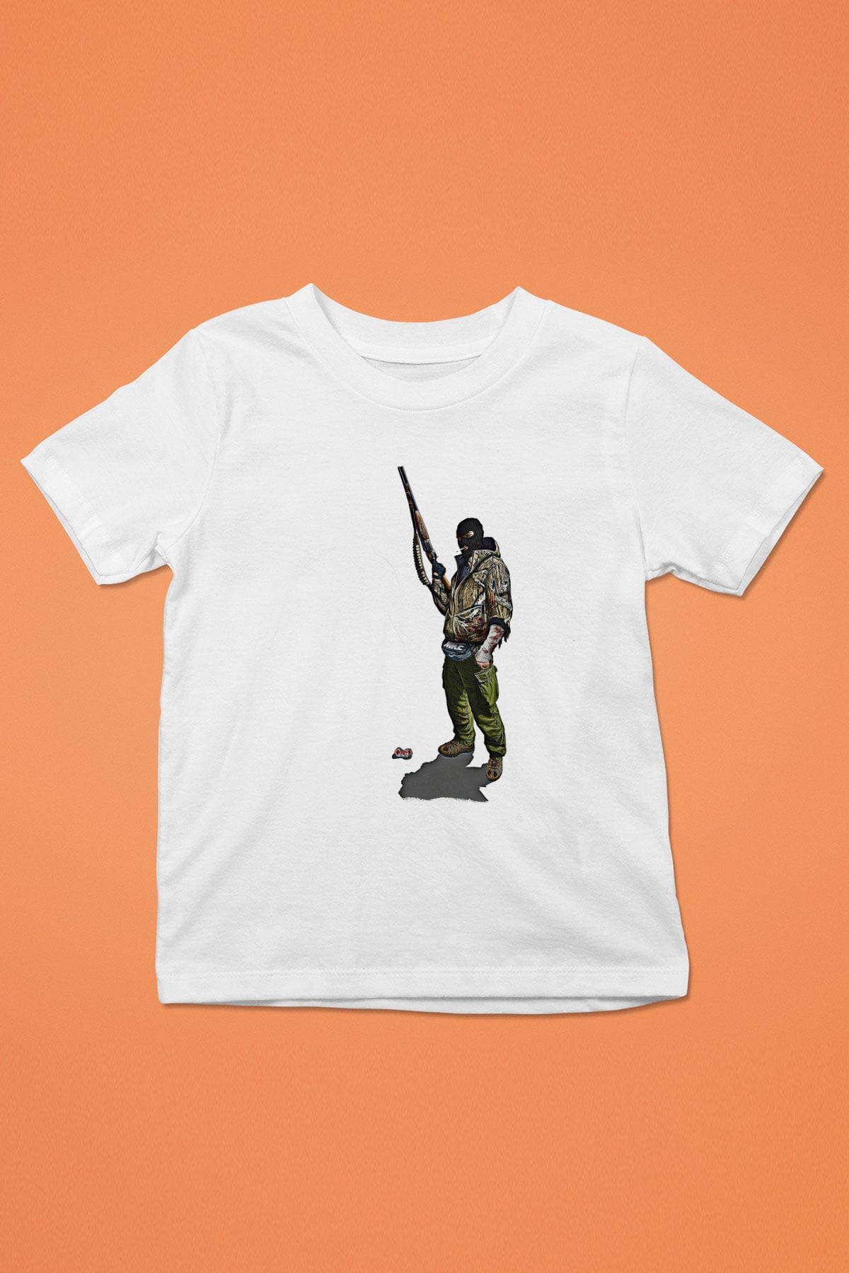 Escape From Tarkov Baskılı Beyaz Unisex Beyaz Çocuk Tişört - Tshirt