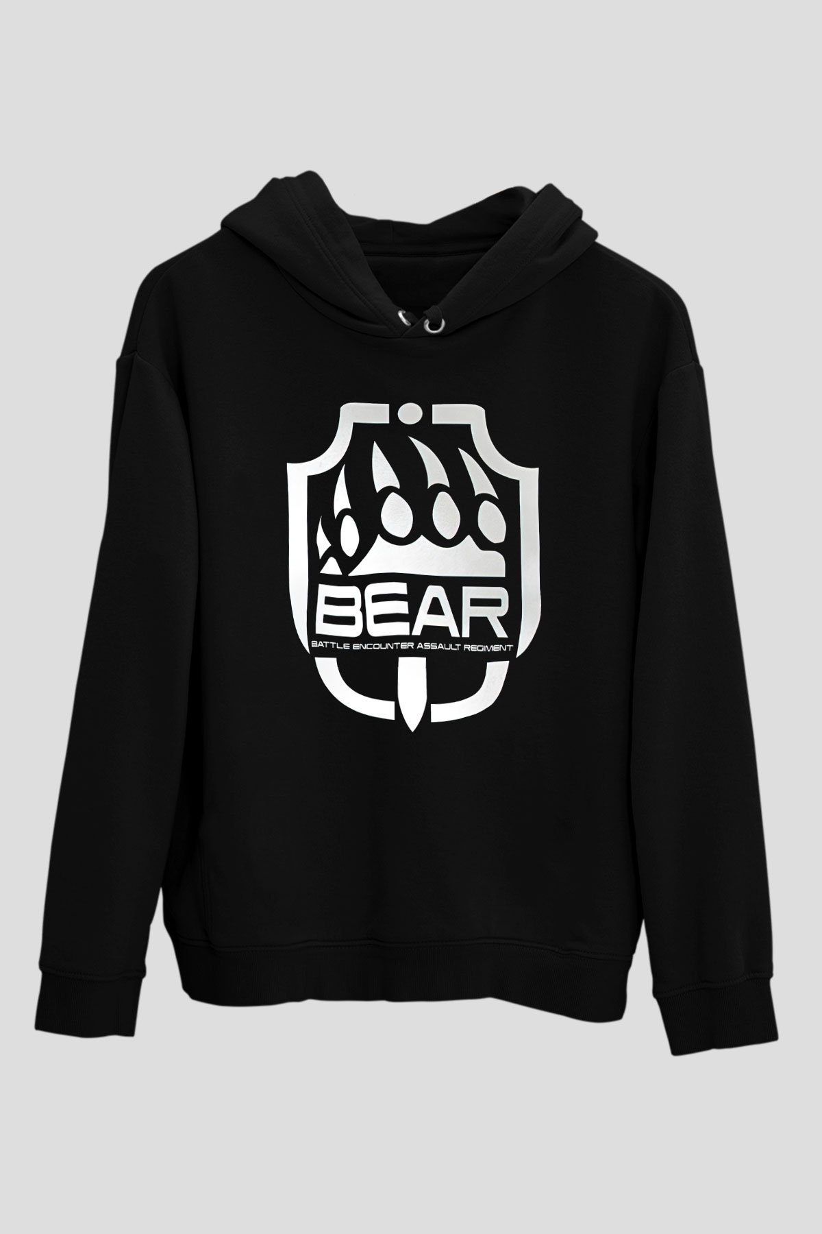 Escape From Tarkov Baskılı Unisex Siyah Kapüşonlu Sweatshirt