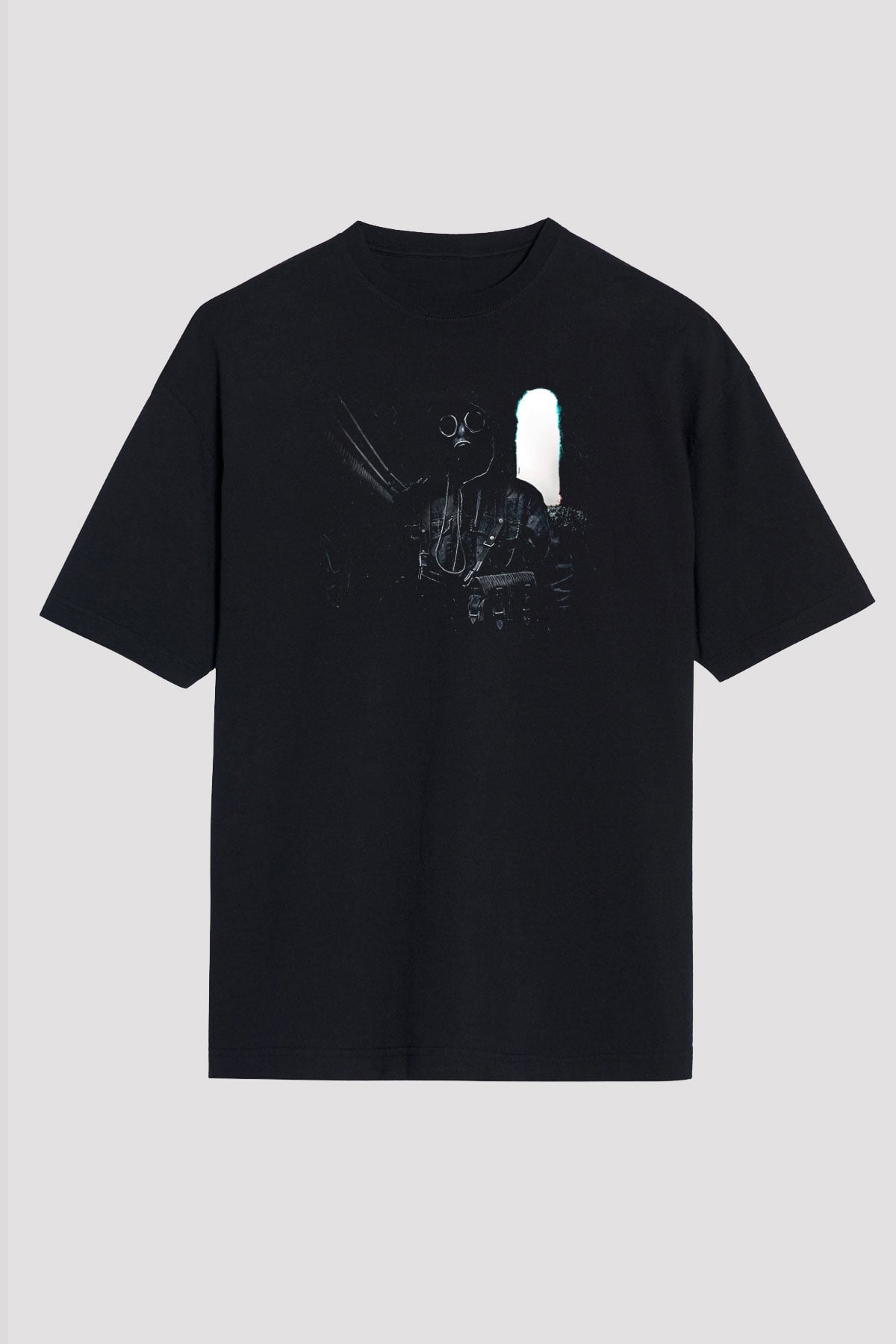 Escape From Tarkov Baskılı Unisex Siyah Oversize Tişört - Tshirt