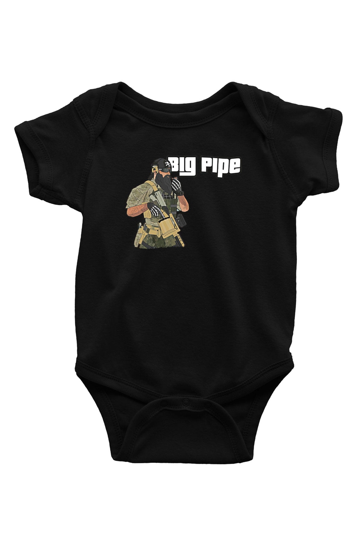 Escape From Tarkov Baskılı Unisex Siyah Bebek Body - Zıbın