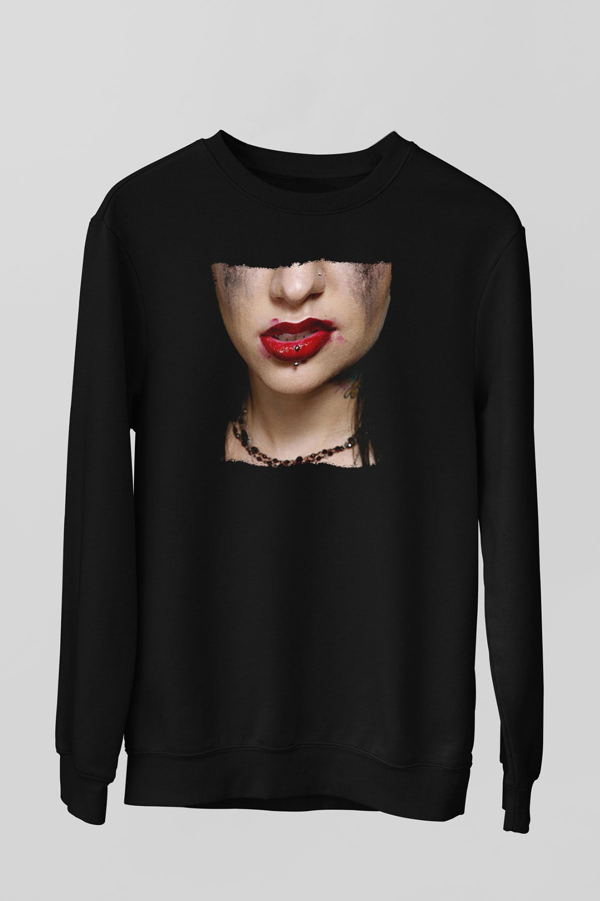 Escape the fate Baskılı Unisex Siyah Sweatshirt