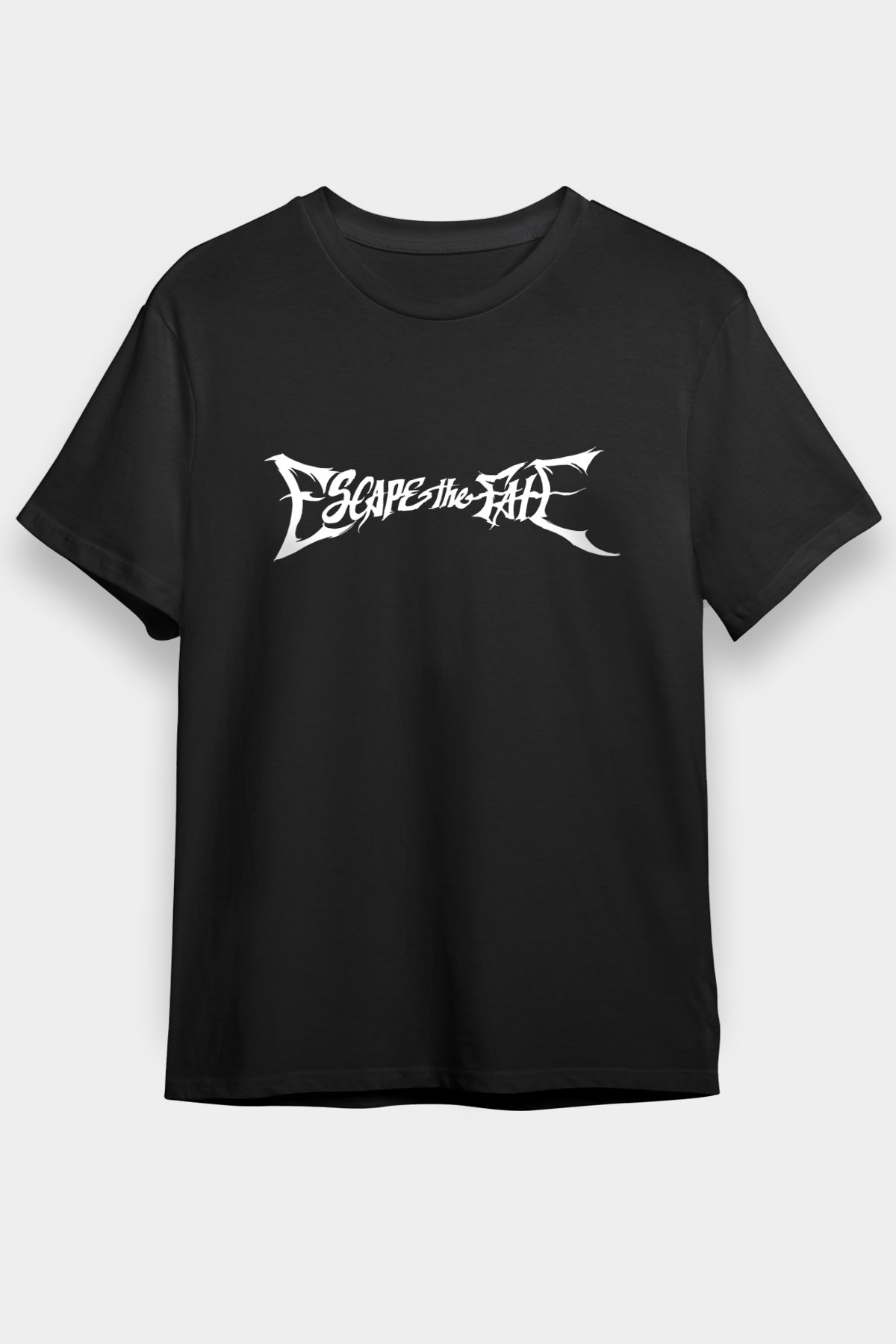 Escape the fate Baskılı Unisex Siyah Tişört - Tshirt