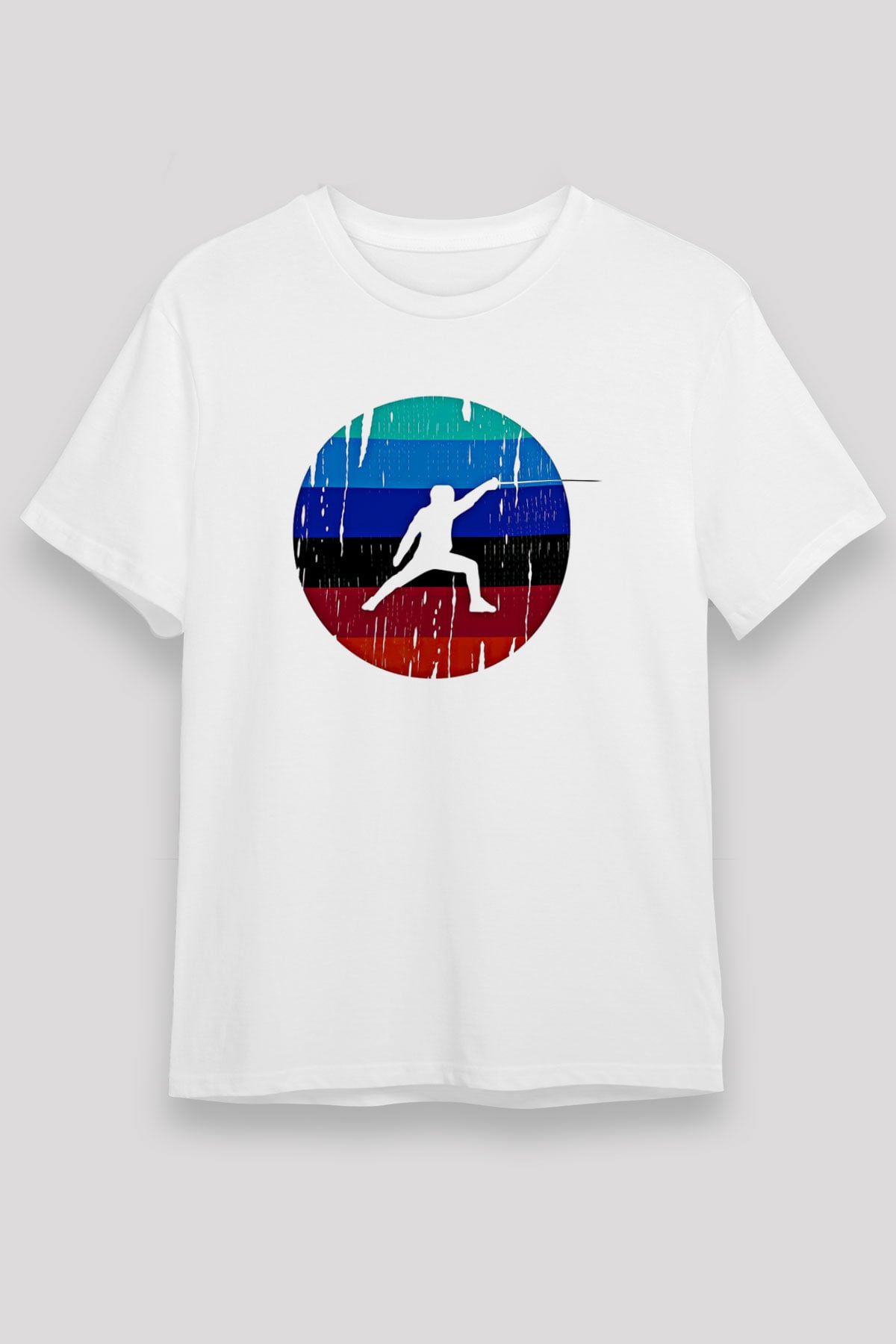 Eskrim Baskılı Unisex Beyaz Tişört - Tshirt