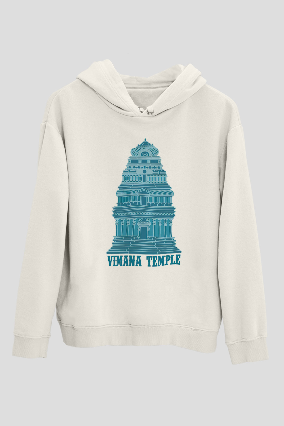 Etnolog Beyaz Unisex Kapüşonlu Sweatshirt