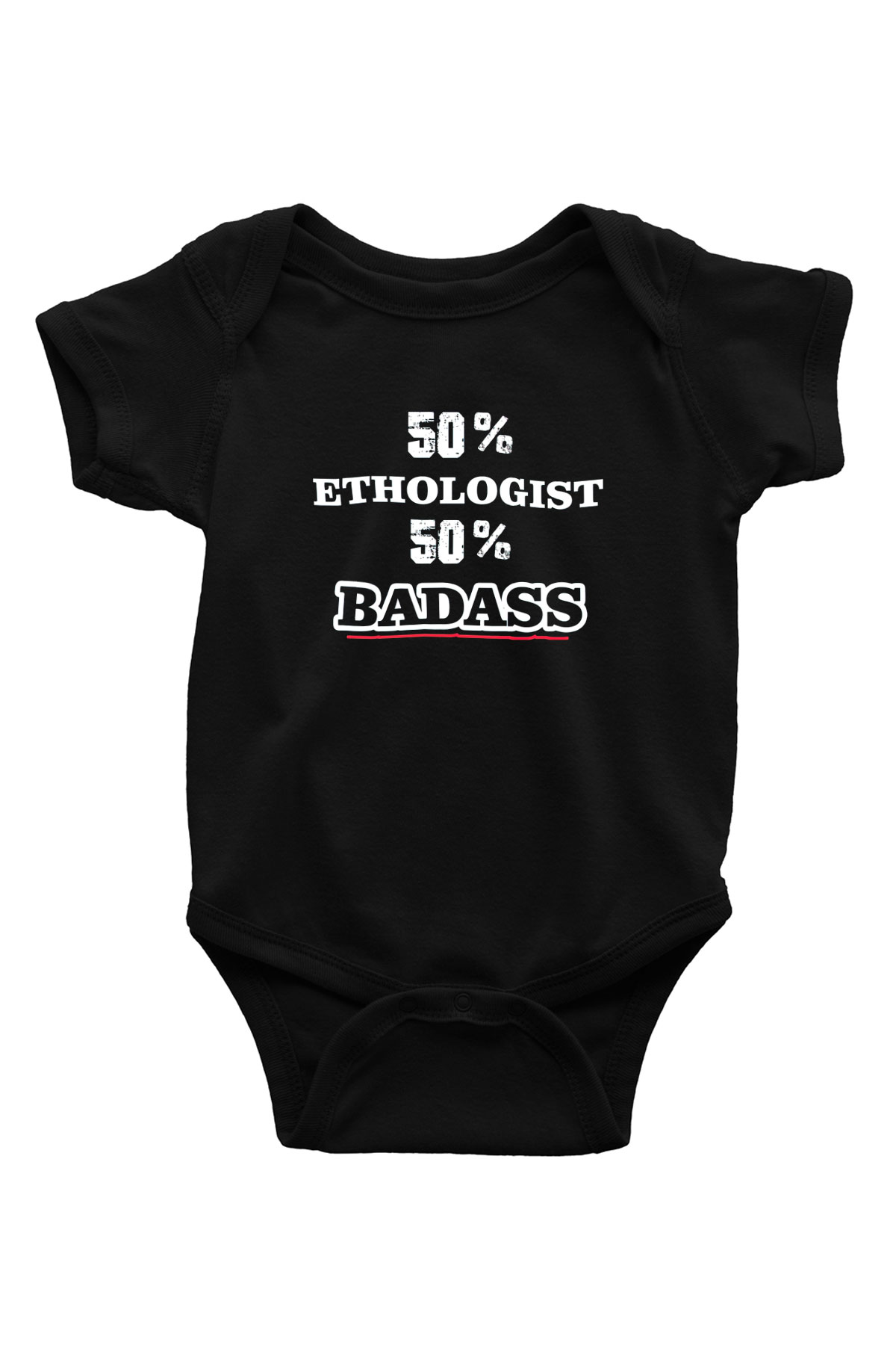 Etolojist Siyah Bebek Body - Zıbın