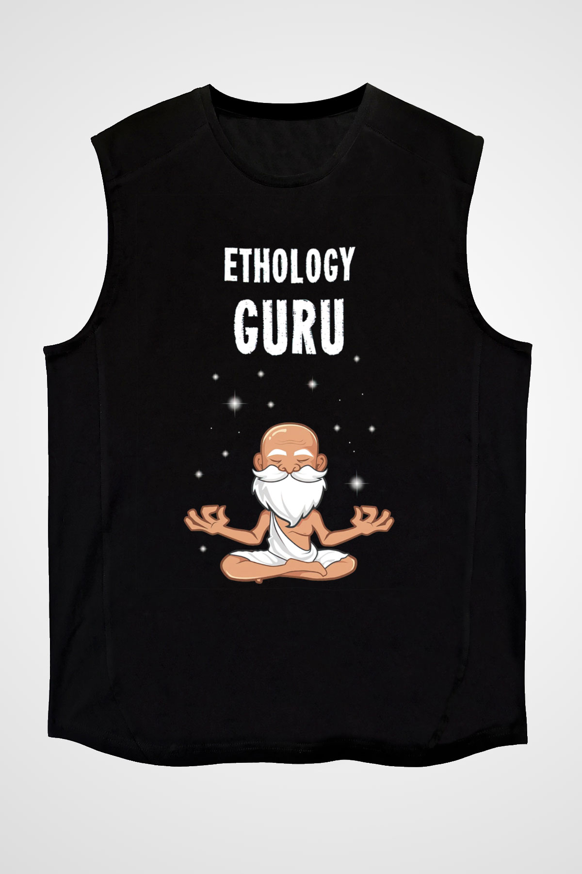 Etolojist Siyah Unisex Kolsuz Tişört