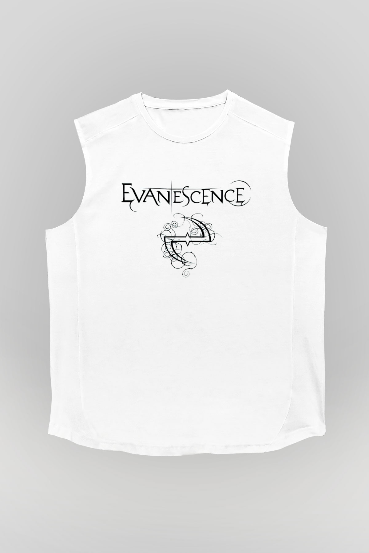 Evanescence Beyaz Unisex Kolsuz Tişört