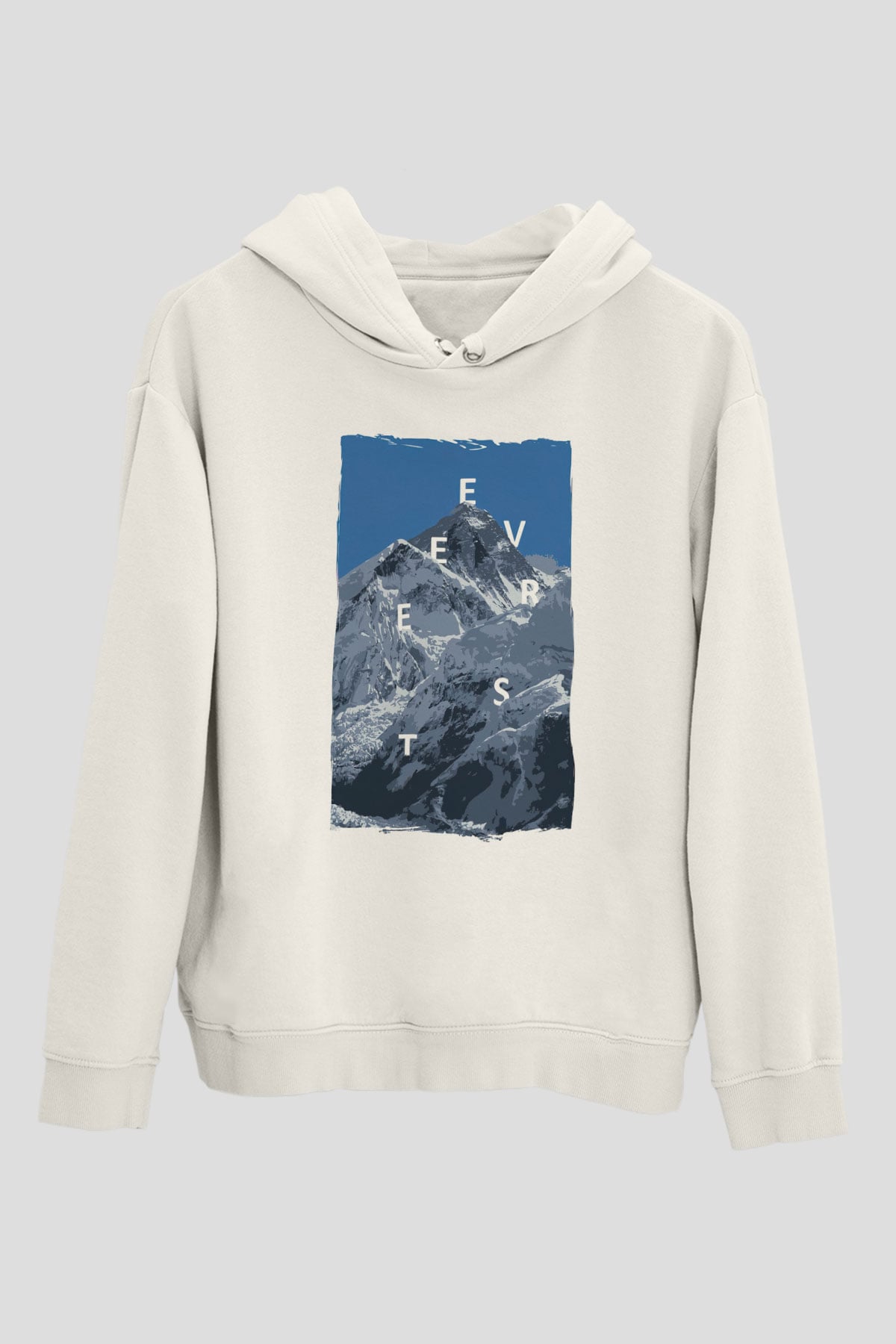 Everest Beyaz Unisex Hoodie