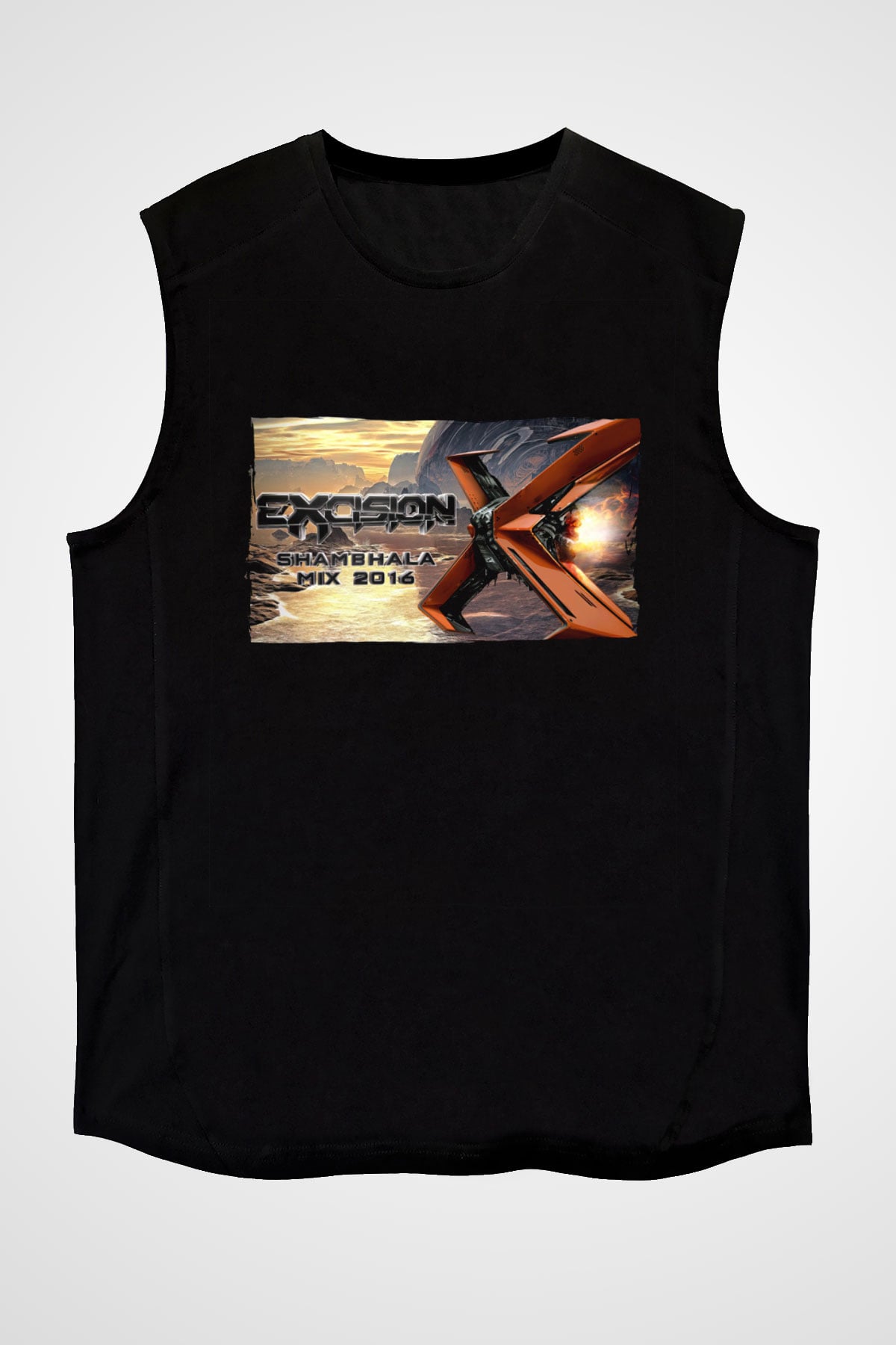 Excision Siyah Unisex Kolsuz Tişört
