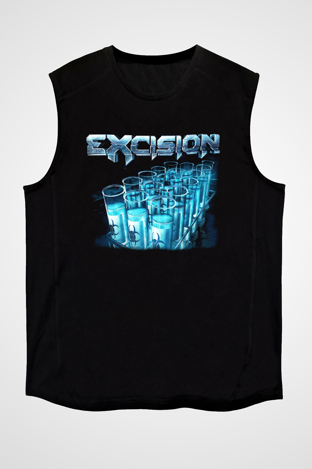 Excision Siyah Unisex Kolsuz Tişört