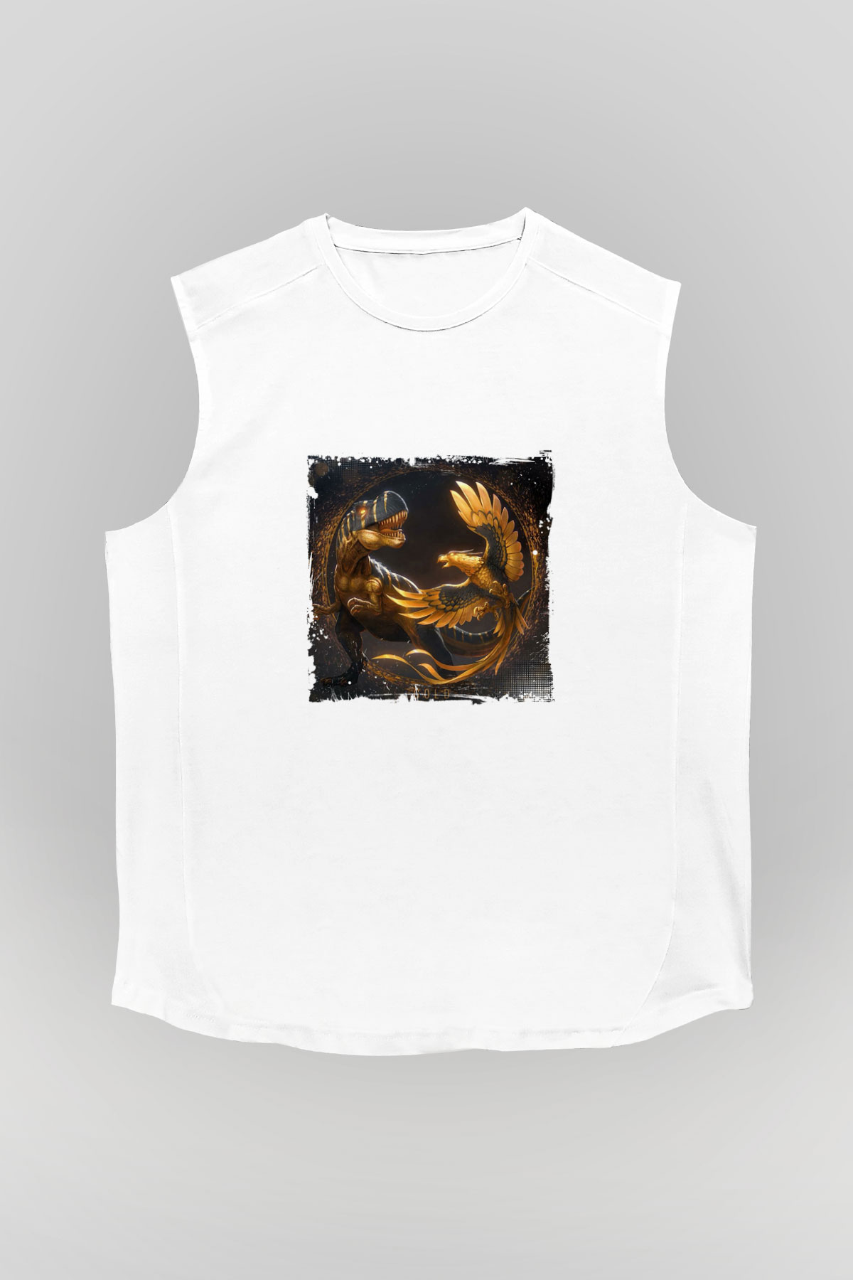 ExcisionBaskılı Beyaz Kolsuz Tişört