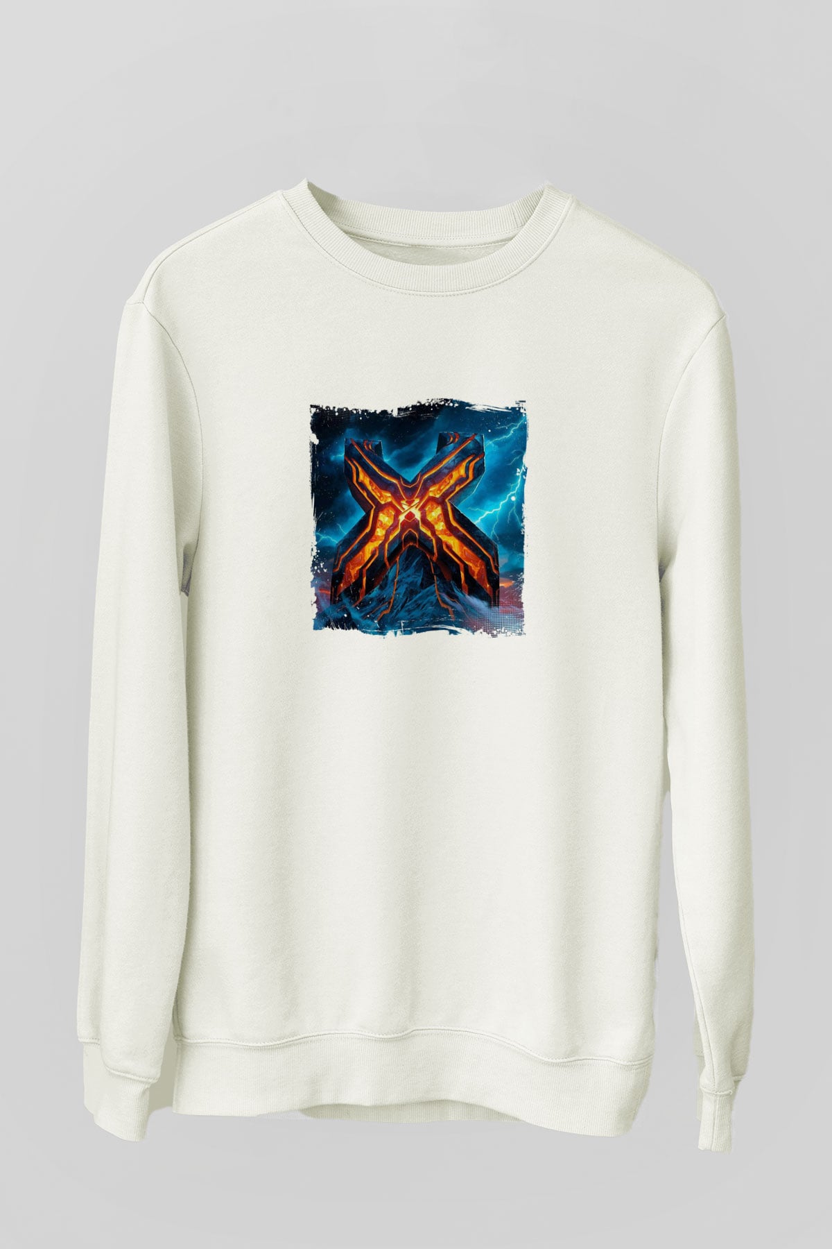 ExcisionBaskılı Beyaz Sweatshirt