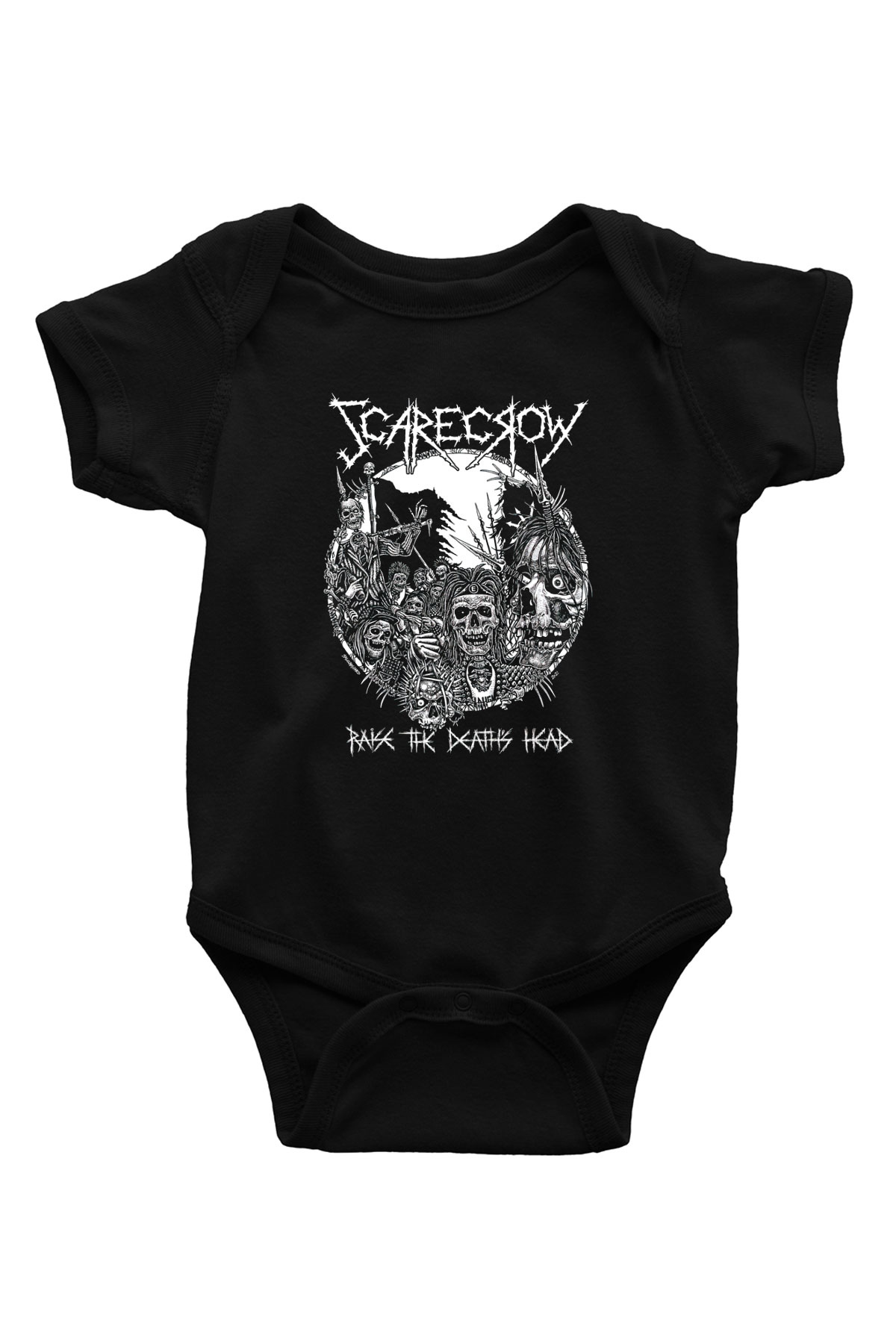 Exhumed Baskılı Unisex Siyah Bebek Body - Zıbın