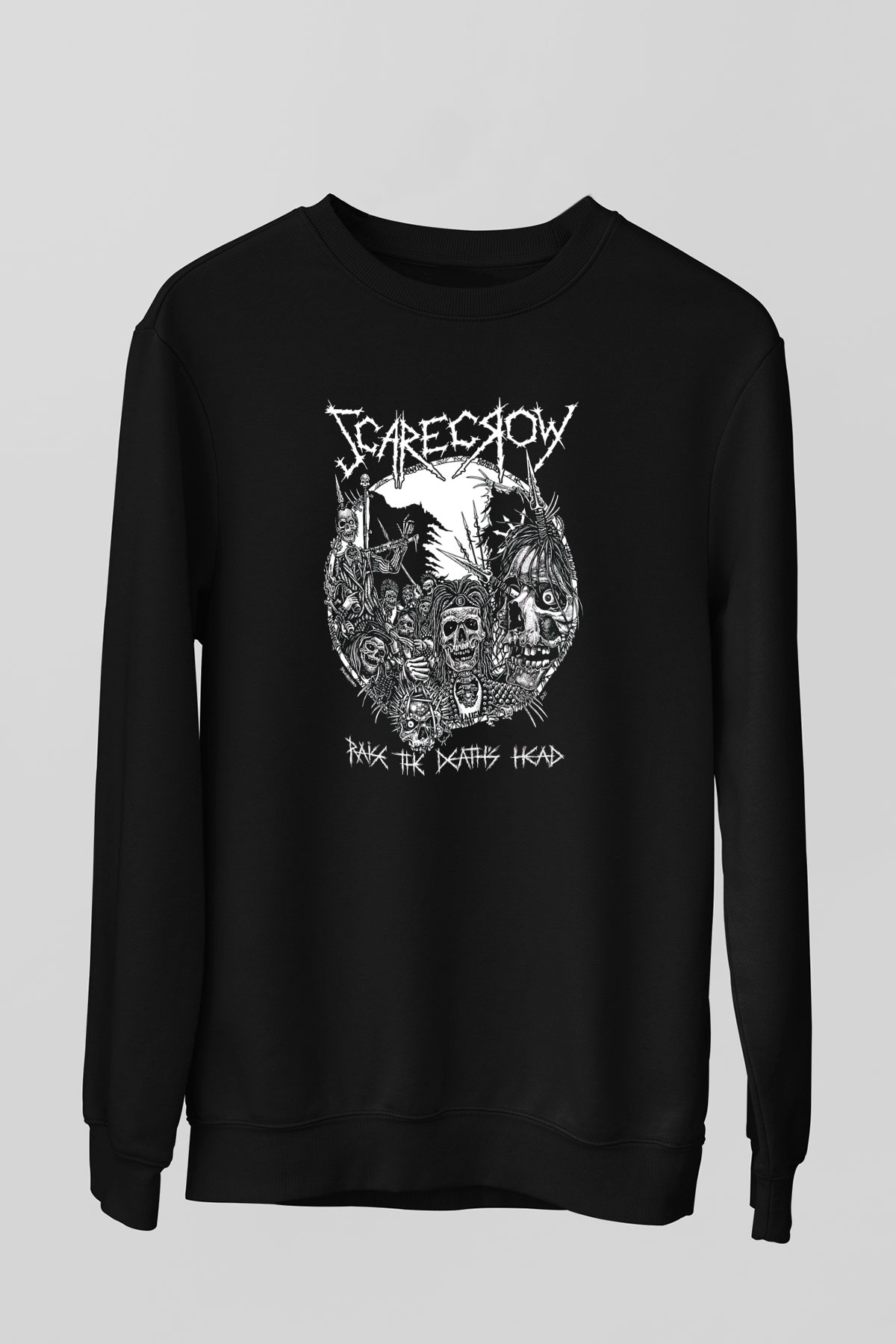 Exhumed Baskılı Unisex Siyah Sweatshirt